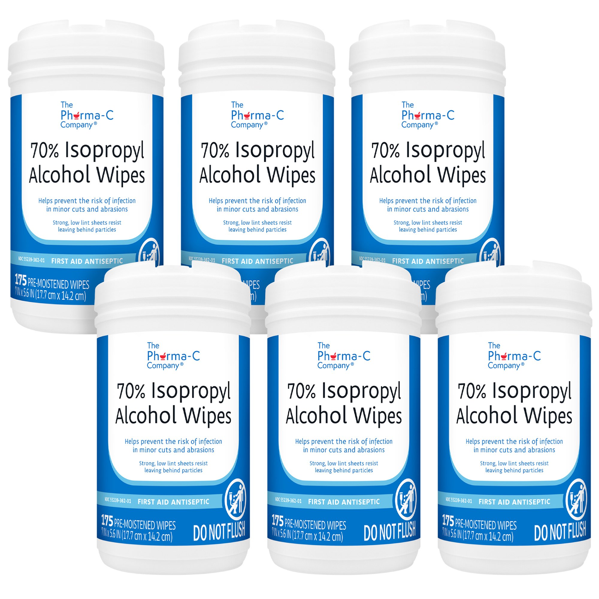 The Pharma-C Company® Isopropyl Alcohol Antiseptic Skin Wipe - Image 3