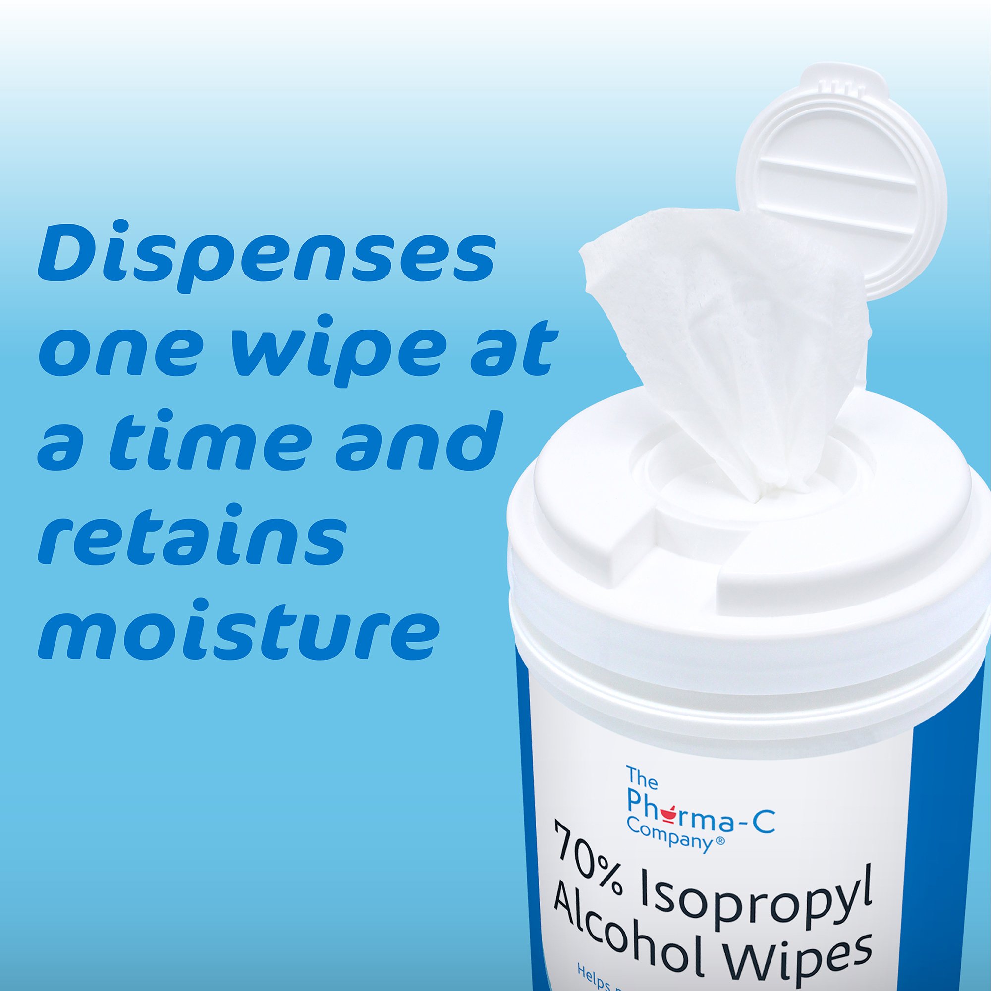 The Pharma-C Company® Isopropyl Alcohol Antiseptic Skin Wipe - Image 6