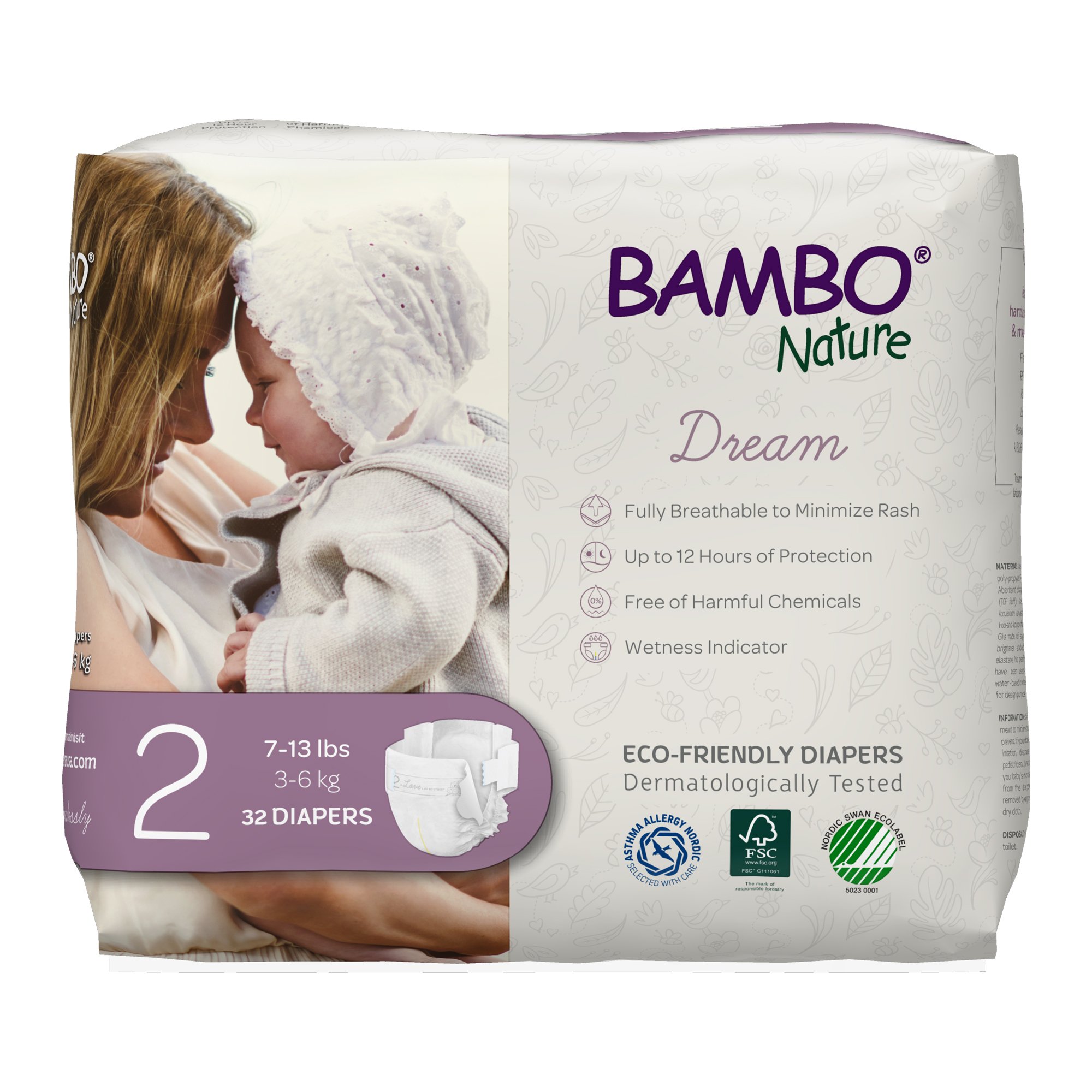 Bambo® Nature Diaper, Size 2