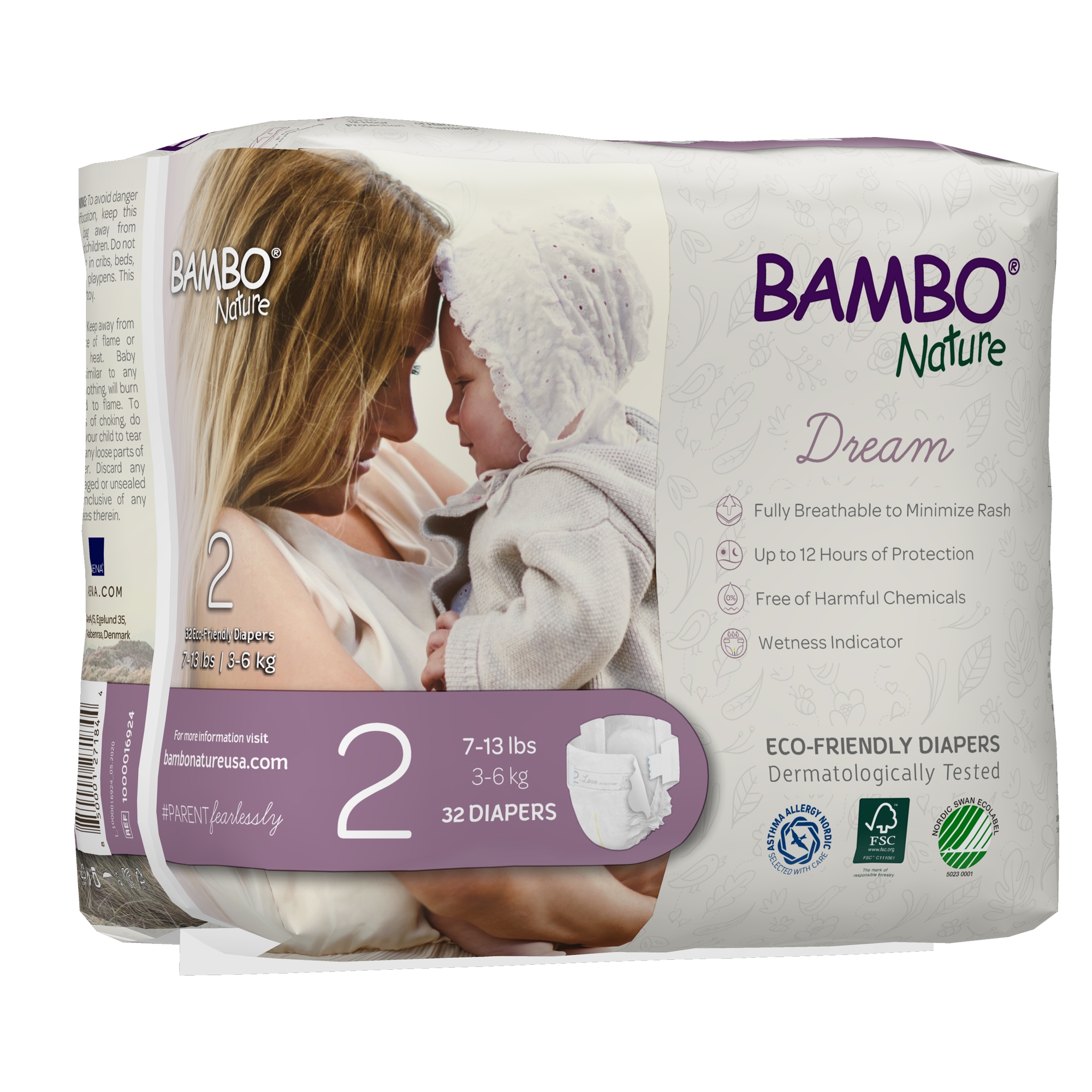 Bambo® Nature Diaper, Size 2 - Image 3
