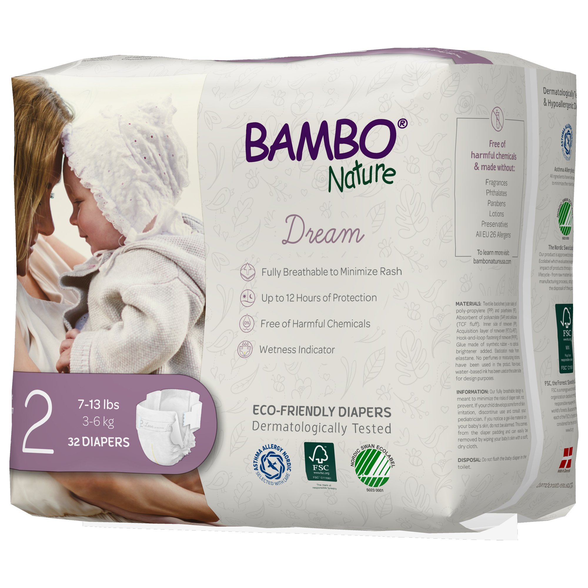 Bambo® Nature Diaper, Size 2 - Image 4