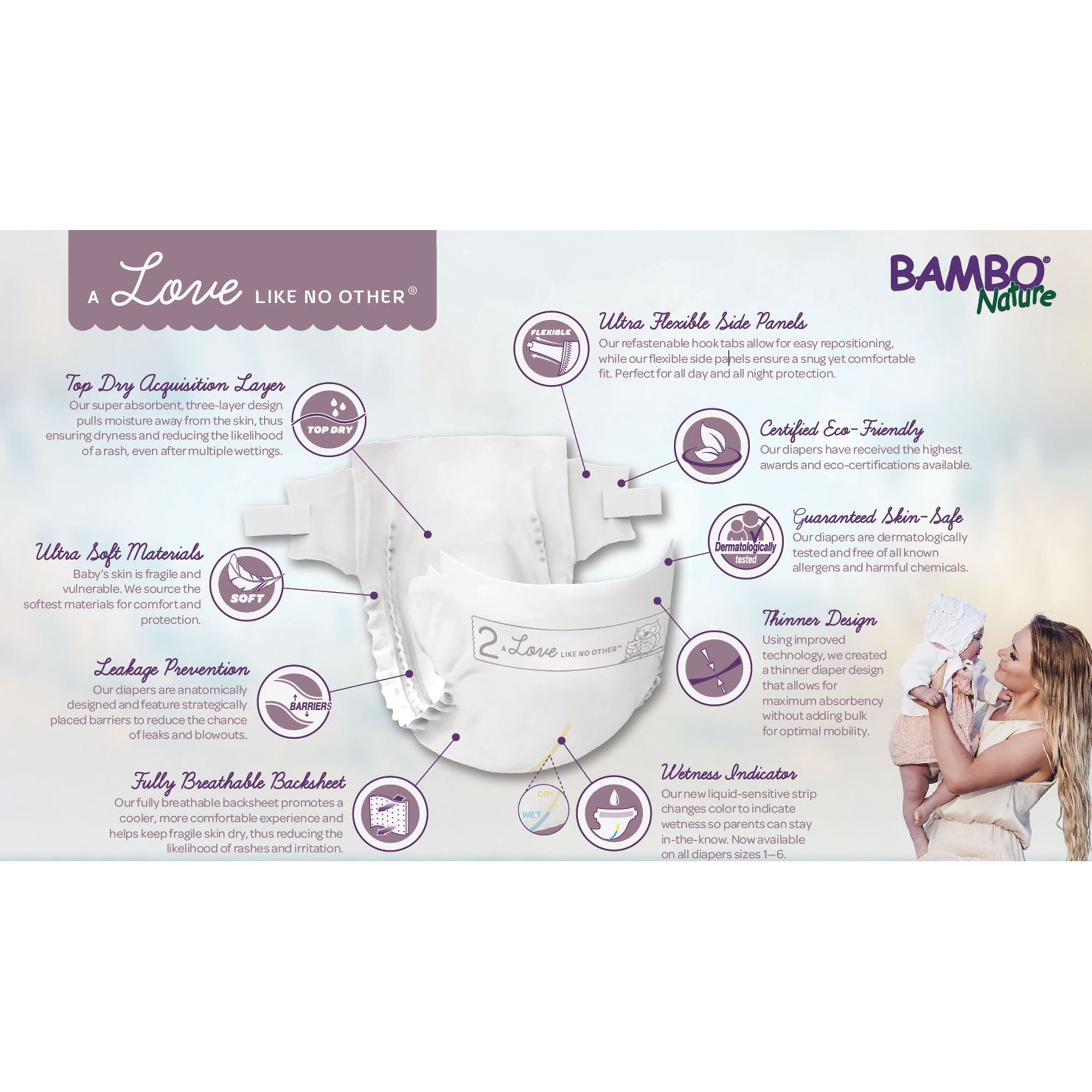 Bambo® Nature Diaper, Size 3 - Image 6