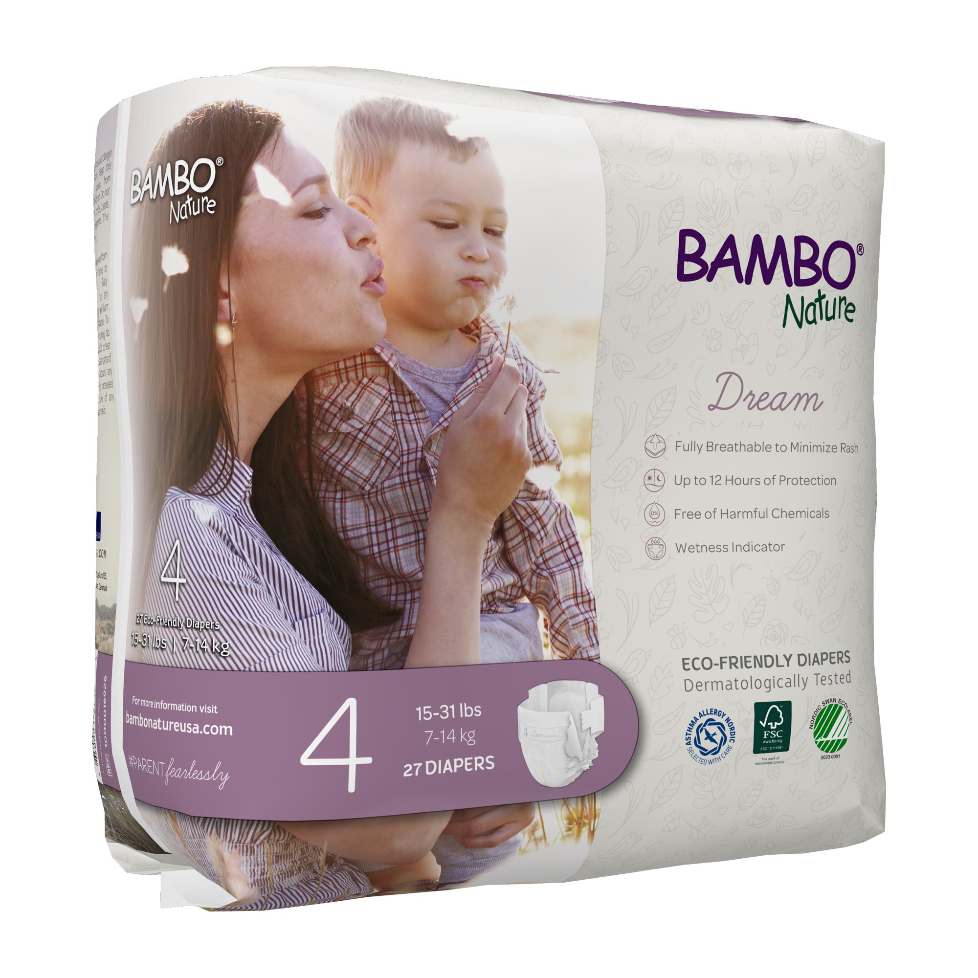 Bambo® Nature Diaper, Size 4 - Image 3