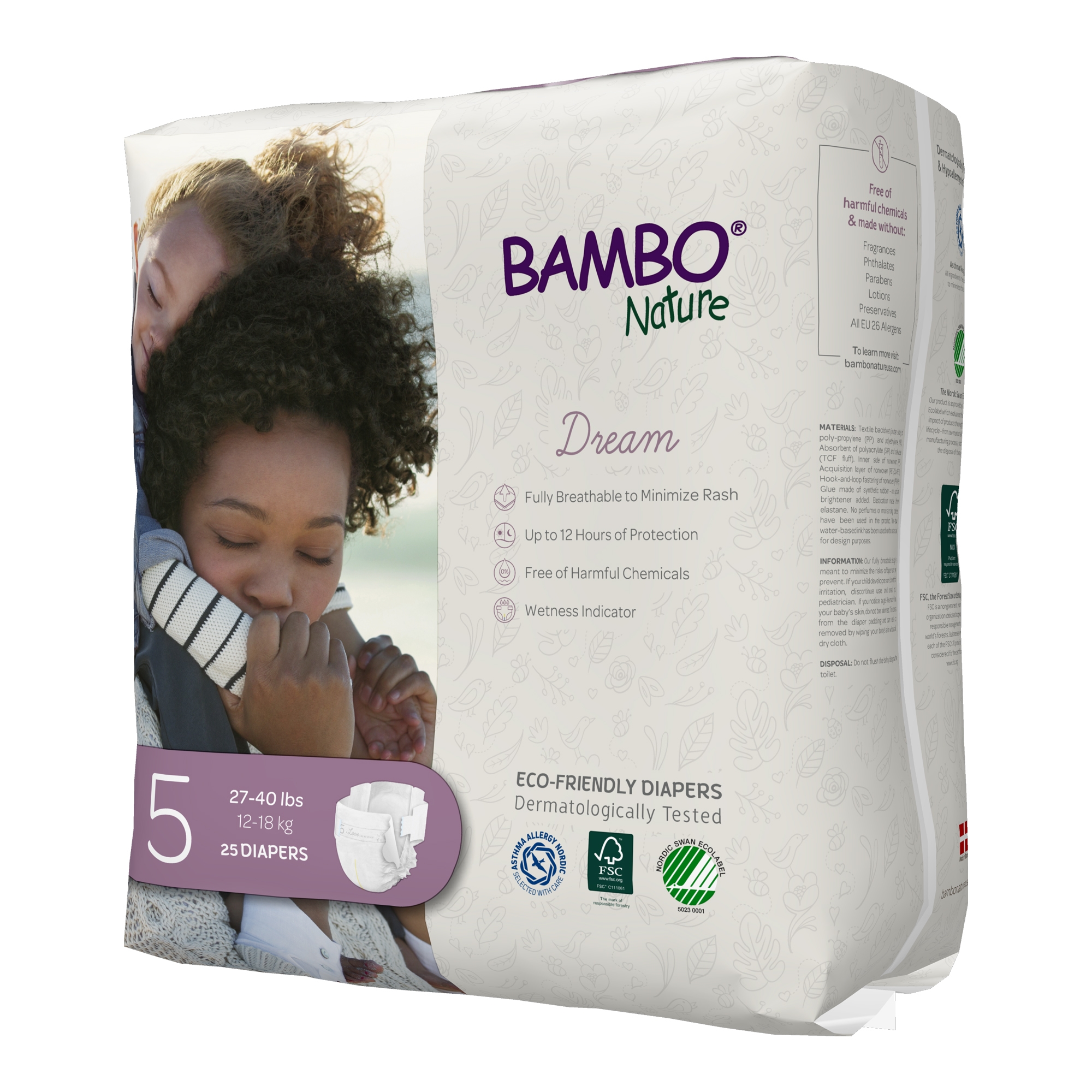 Bambo® Nature Diaper, Size 5 - Image 4