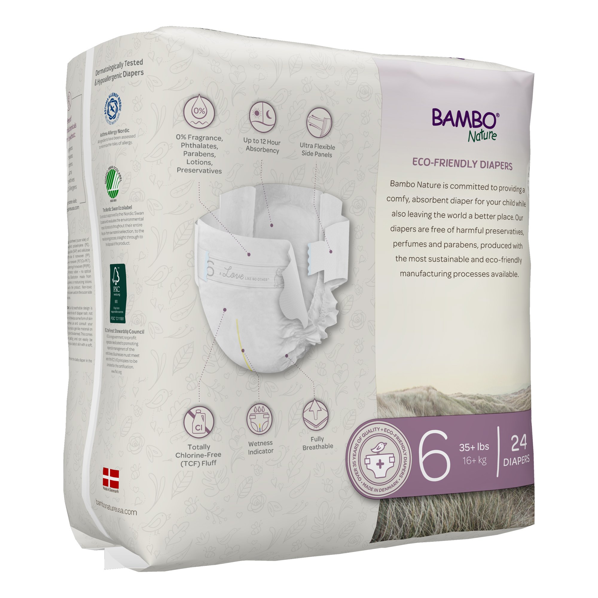 Bambo® Nature Diaper, Size 6 - Image 2