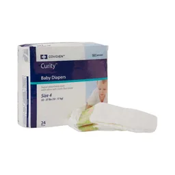 Curity™ Unisex Baby Diapers, Heavy Absorbency, Disposable