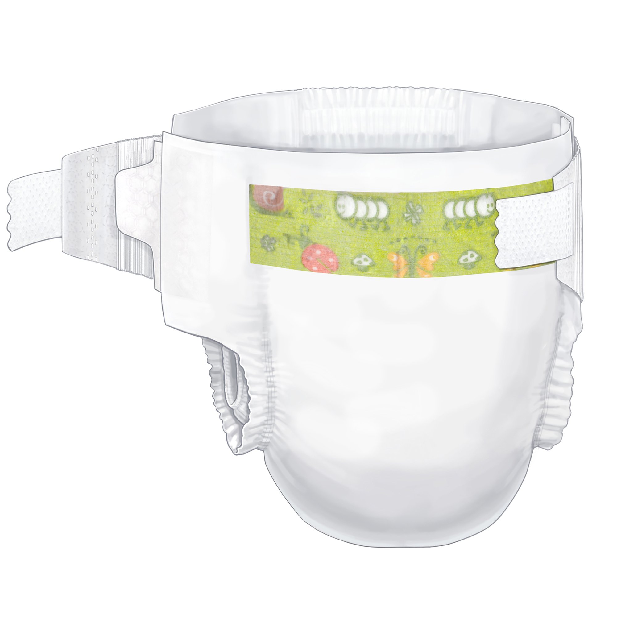 Curity™ Unisex Baby Diapers, Heavy Absorbency, Disposable - Image 3