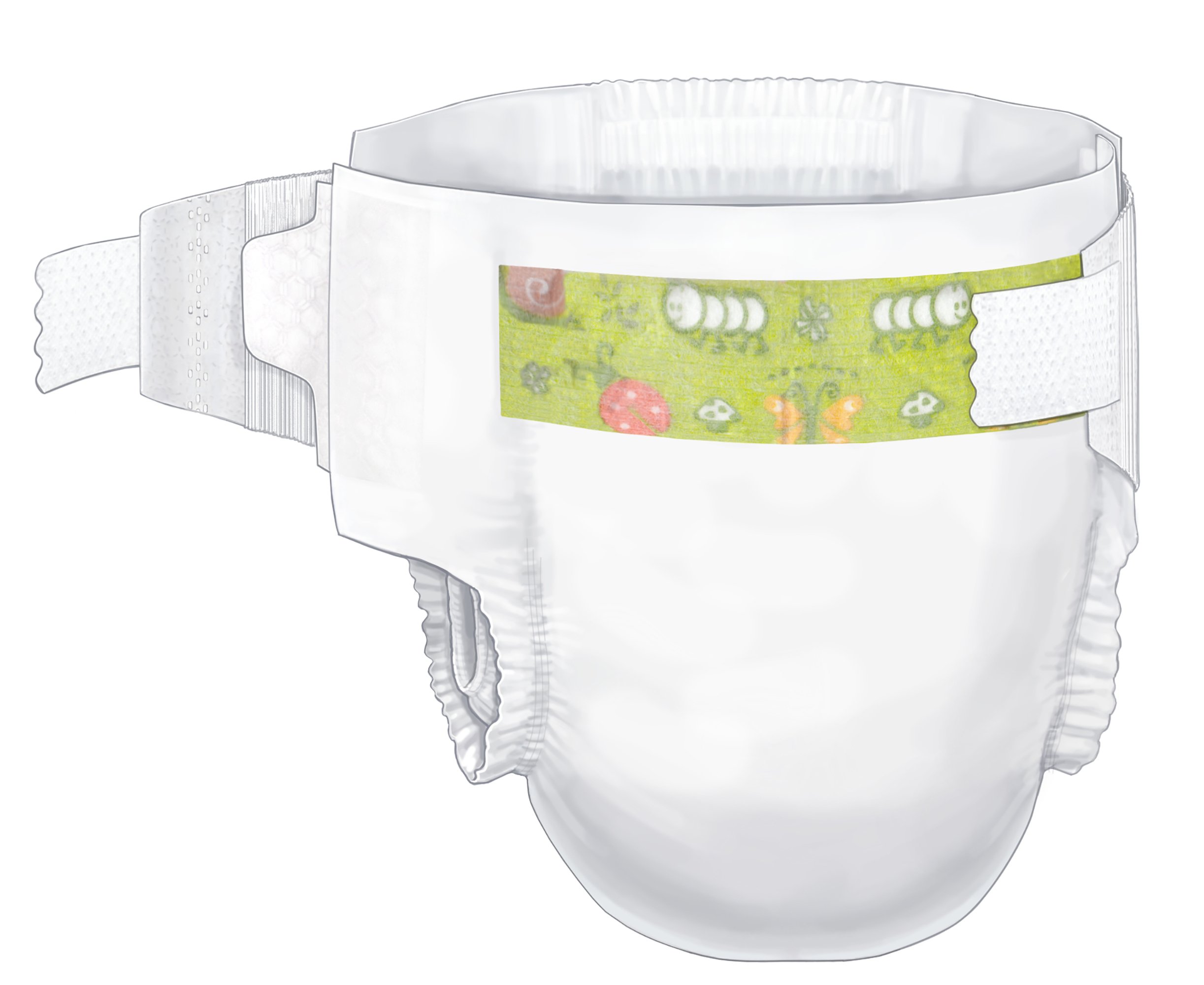 Curity™ Unisex Baby Diapers, Heavy Absorbency, Disposable, Size 3, 16 - 28 Lbs