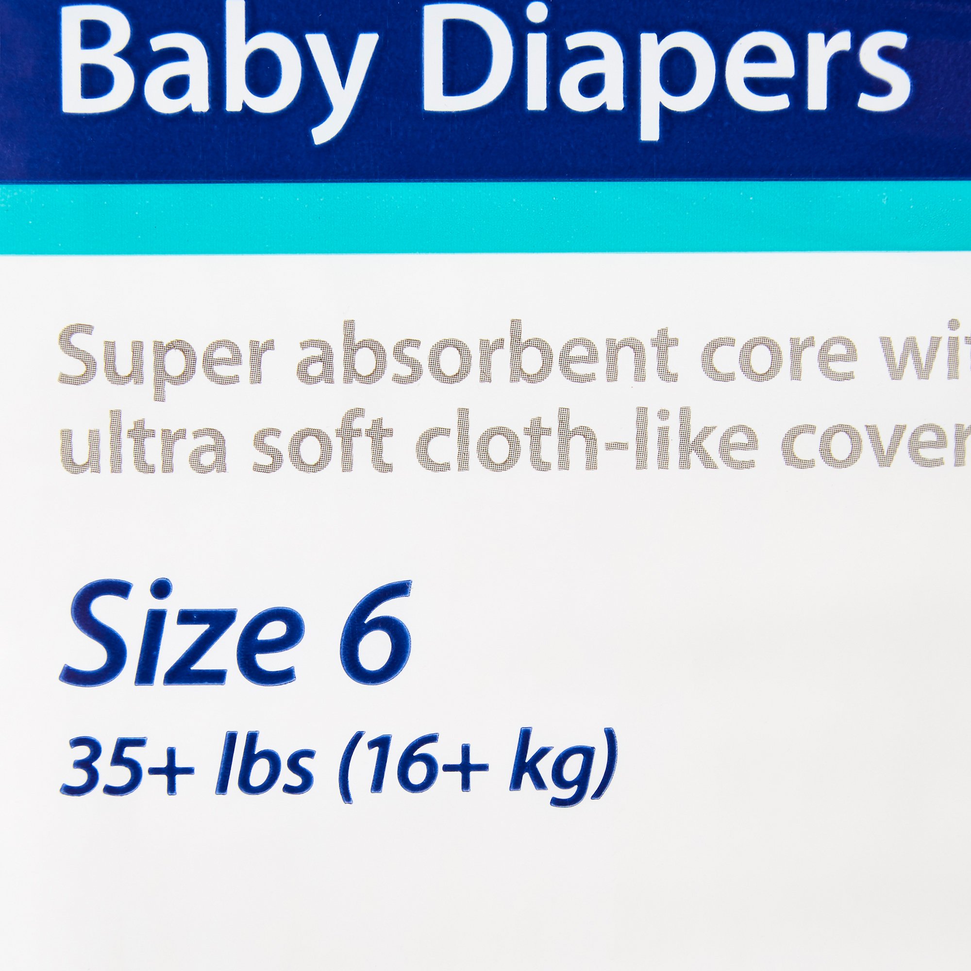 Curity™ Unisex Baby Diapers, Heavy Absorbency, Disposable, Size 6, 35+ lbs - Image 4