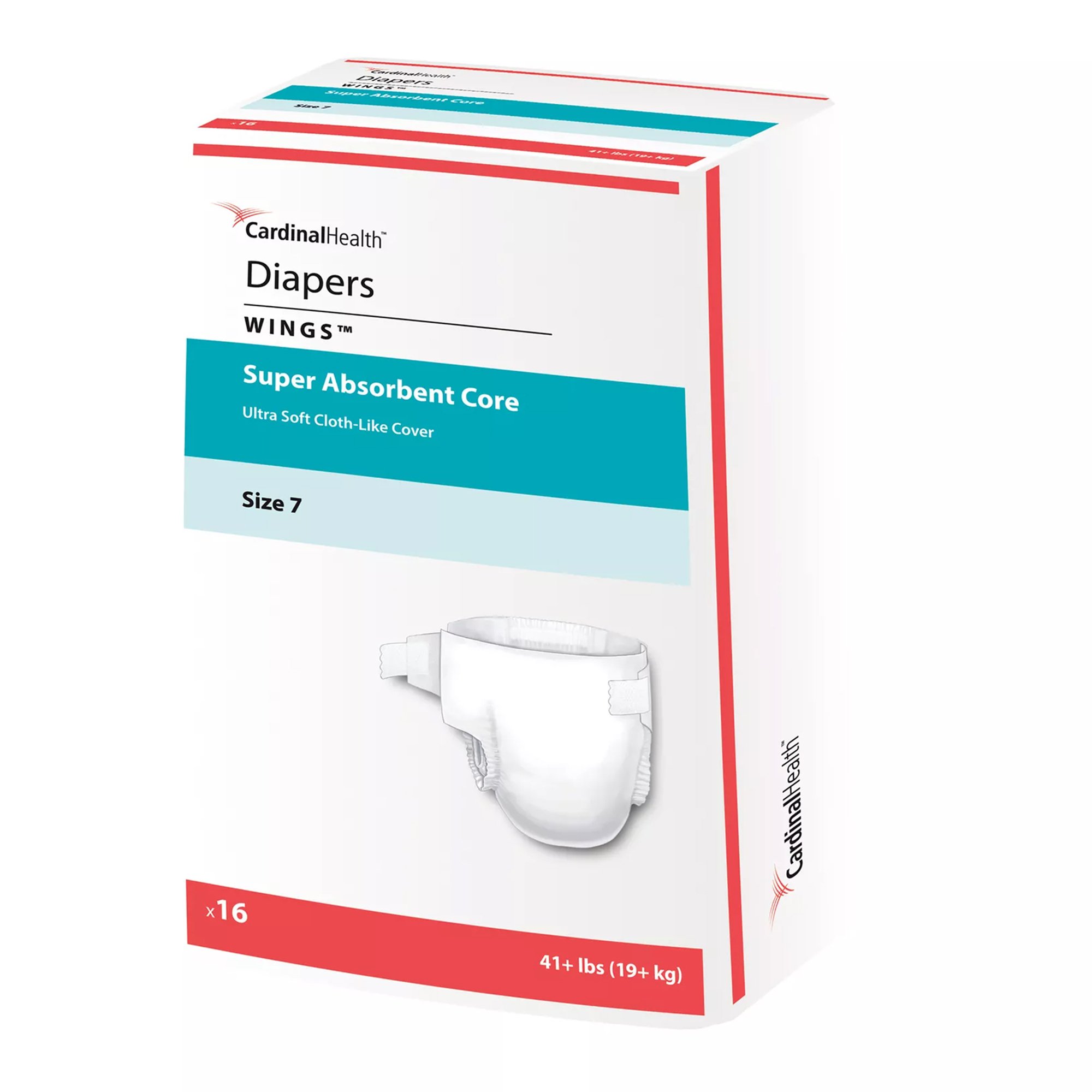 Curity™ Unisex Baby Diapers, Heavy Absorbency, Disposable, Size 7, 41+ lbs. - Image 2