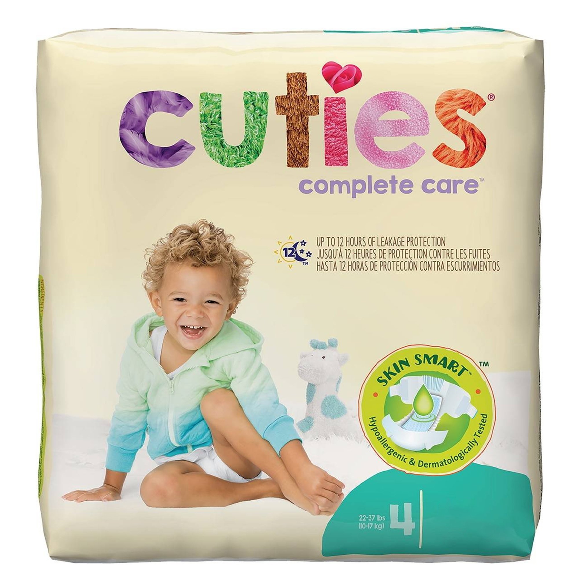 Cuties® Complete Care Diapers for Toddlers, 22 - 37 lbs.
