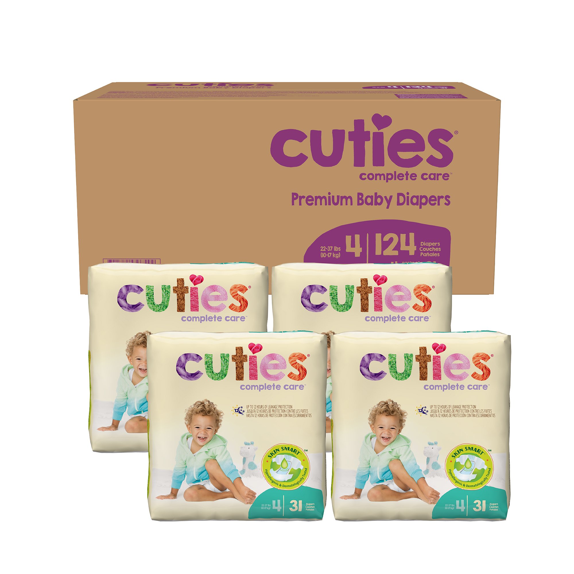 Cuties® Premium Diaper, Size 4 - Image 2