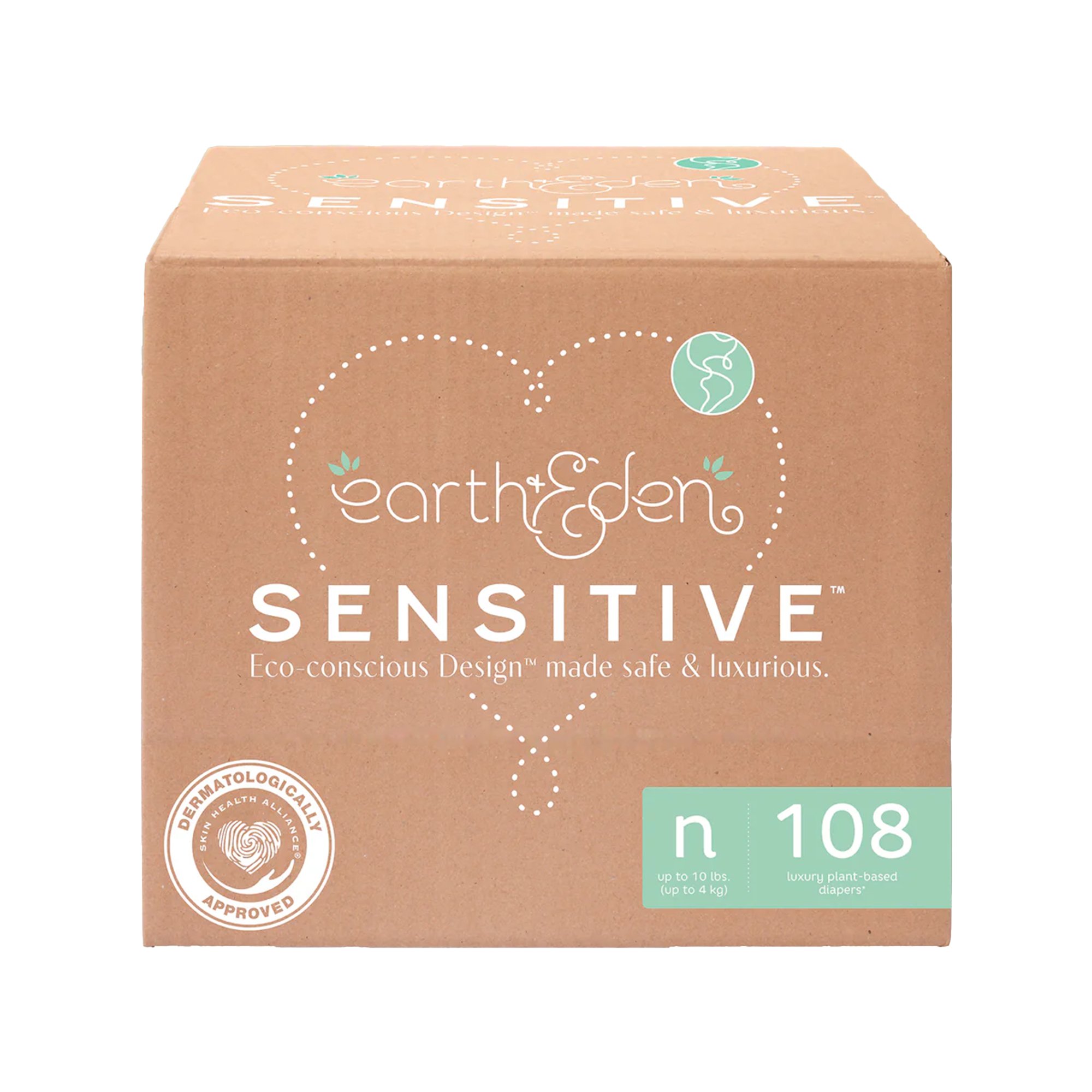 Earth & Eden Sensitive™ Baby Diapers, for Newborns Weighing up to 10 lbs.