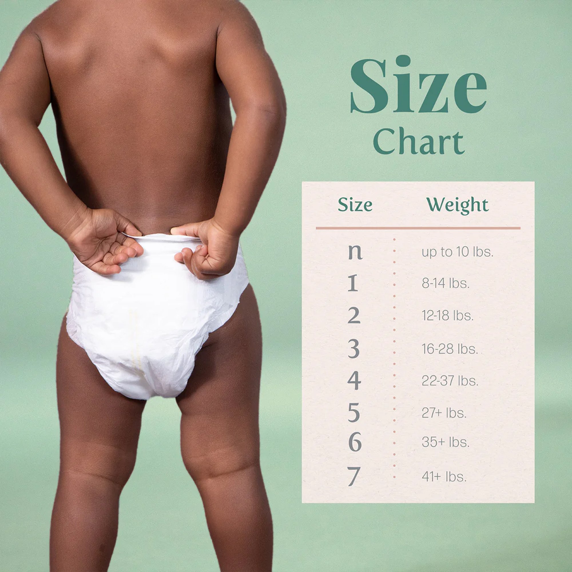 Earth & Eden Sensitive™ Baby Diapers, Size 6 for Babies Weighing 35 lbs. or More - Image 2