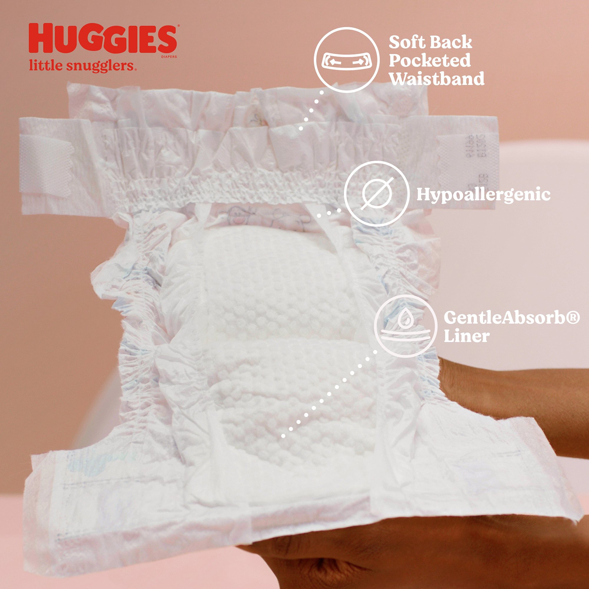 Huggies® Little Snugglers Diaper, Micro Preemie - Image 3