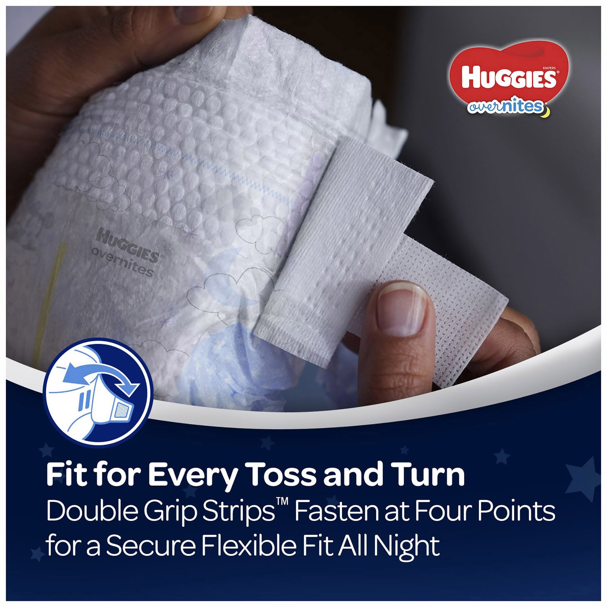 Huggies® OverNites Diaper, Size 4 - Image 2