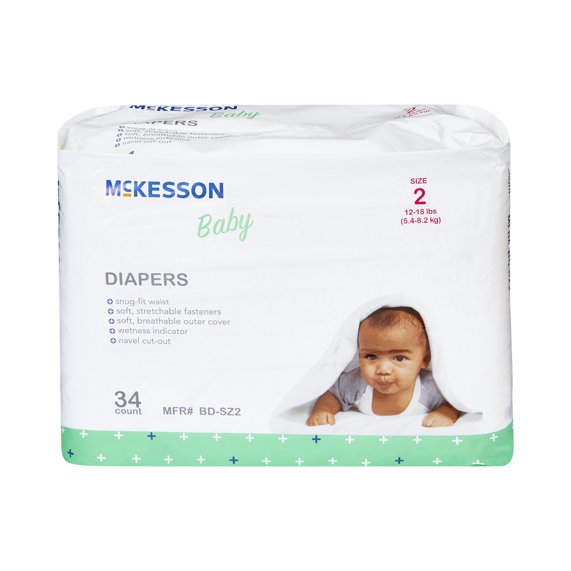McKesson Baby Diaper, Size 2 for Babies weighing 2 to 18 lbs. - Image 7