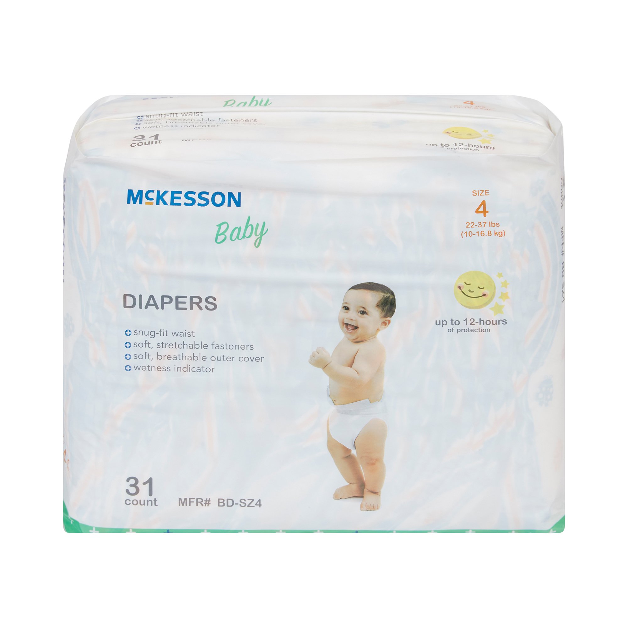 McKesson Baby Diaper, Size 4 for Toddlers weighing 22 - 31 lbs. - Image 7