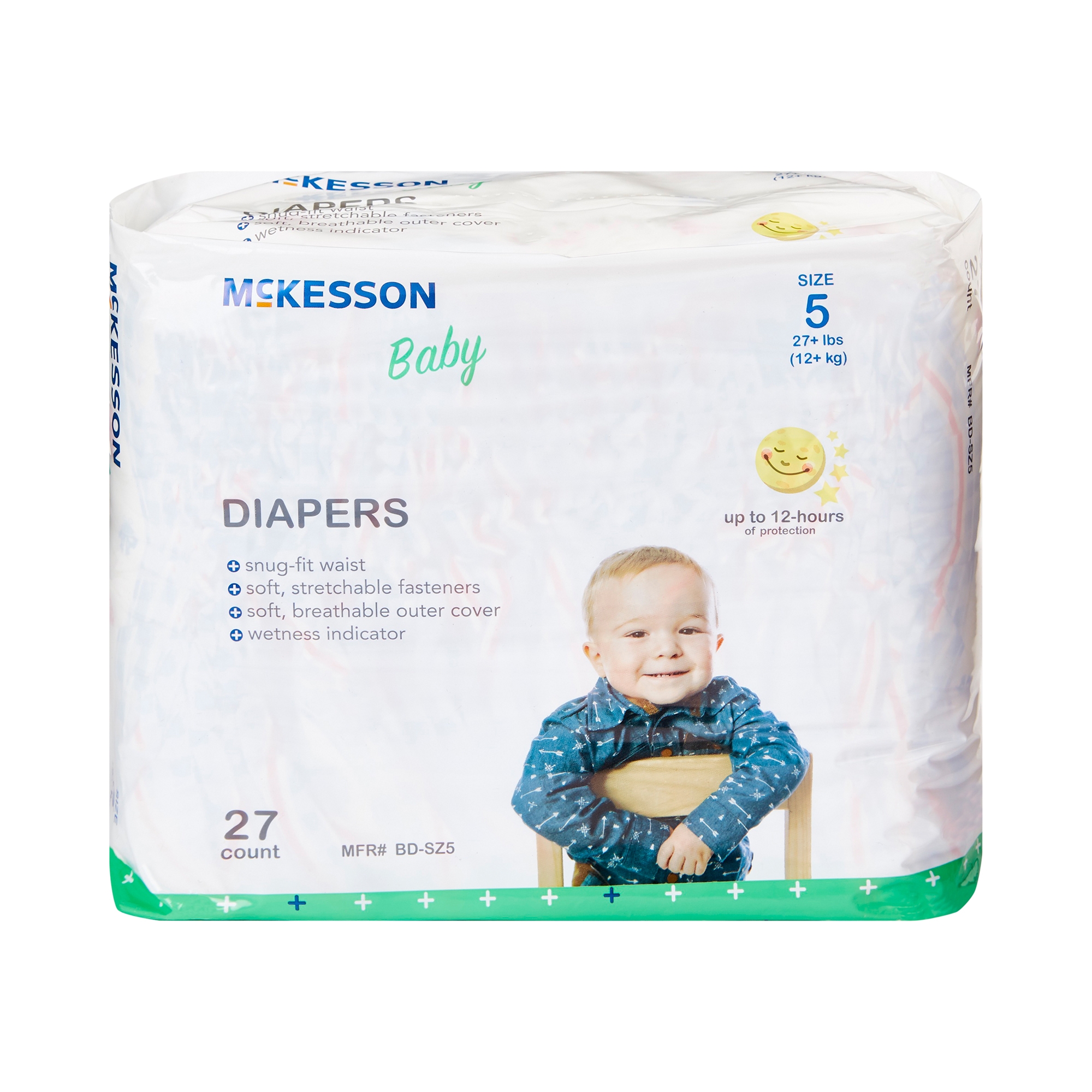 McKesson Baby Diaper, Size 5 for Toddlers weighing 27+ lbs. - Image 7