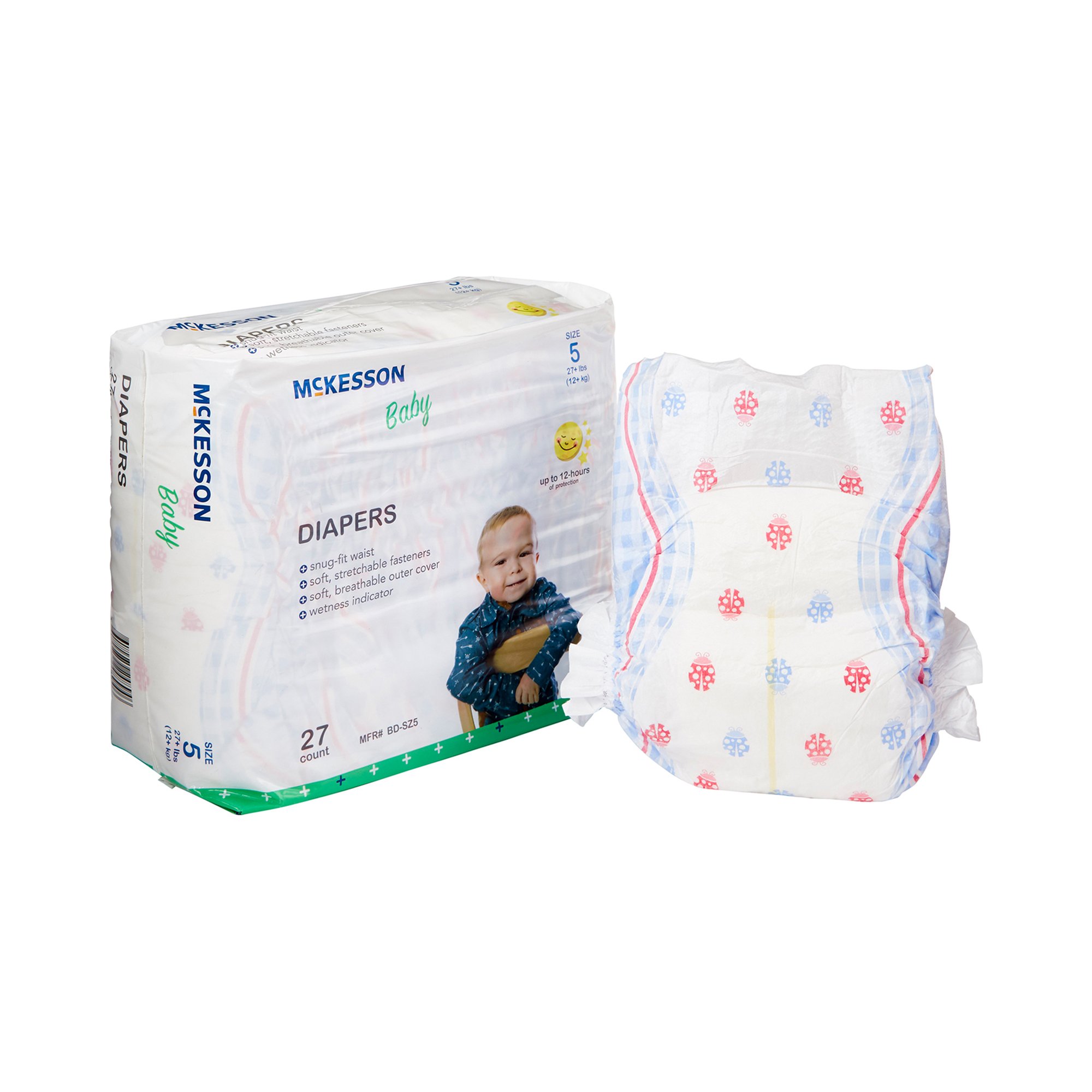 McKesson Baby Diaper, Size 5 for Toddlers weighing 27+ lbs. - Image 6