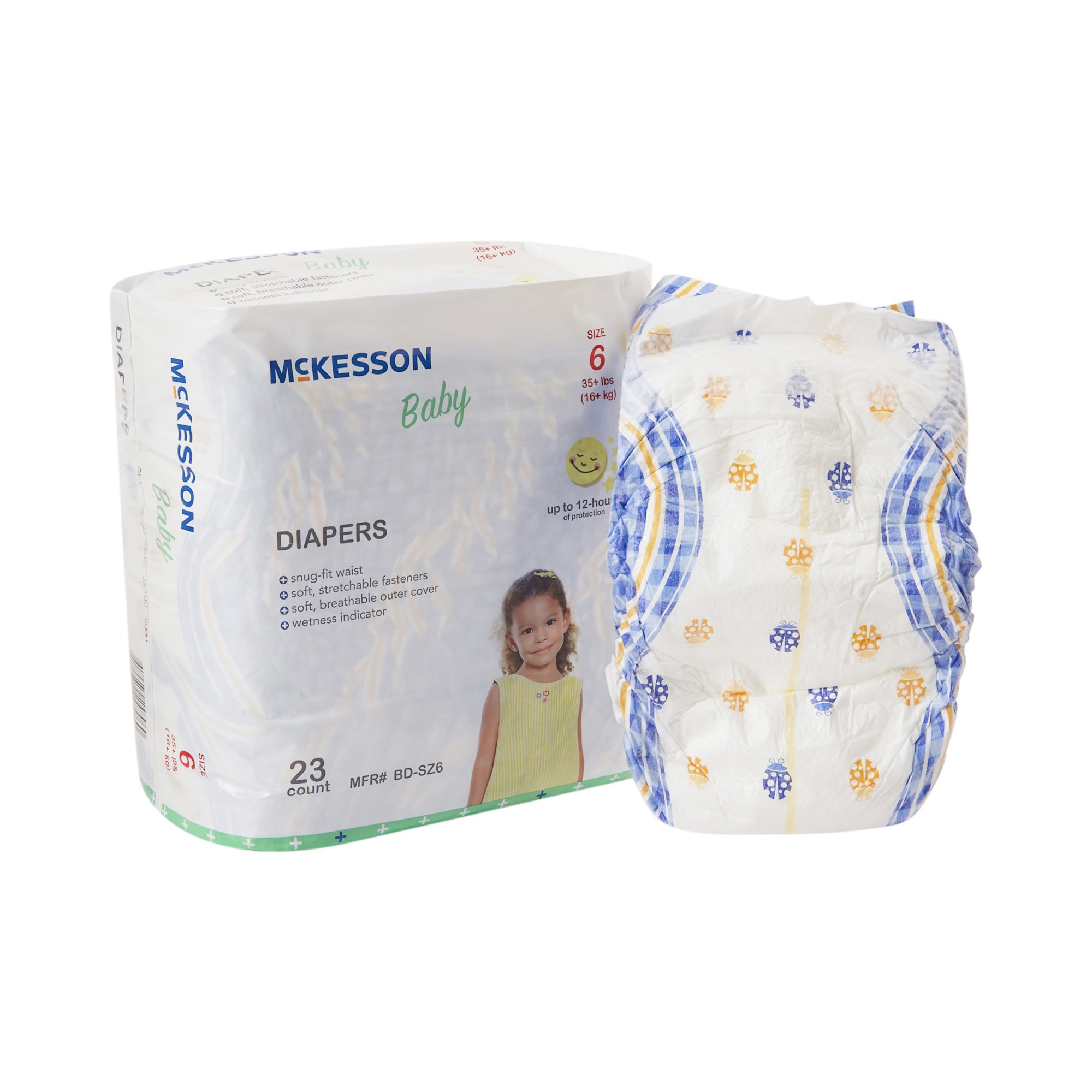 McKesson Baby Diaper, Size 6 for Toddlers weighing 35+ lbs. - Image 6