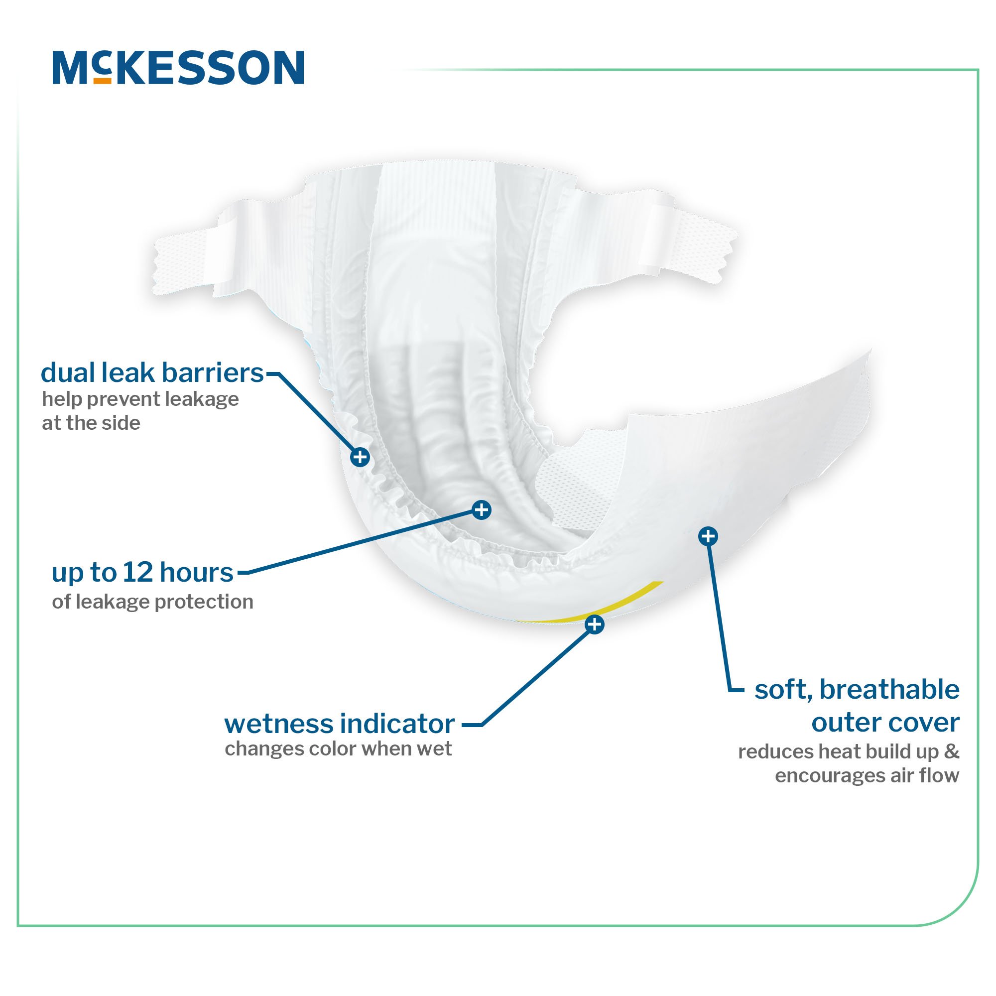 McKesson Baby Diapers for Newborn Infants weighing up to 10 lbs. - Image 3