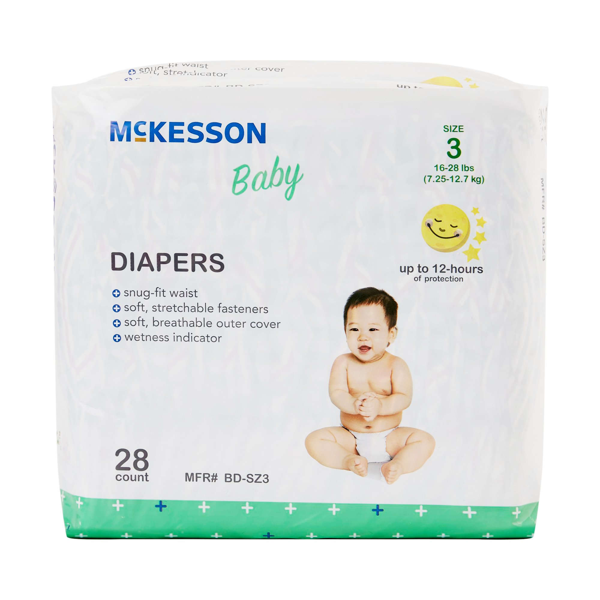 McKesson Baby Diapers, Size 3 for Babies weighing 16 - 28 lbs. - Image 7