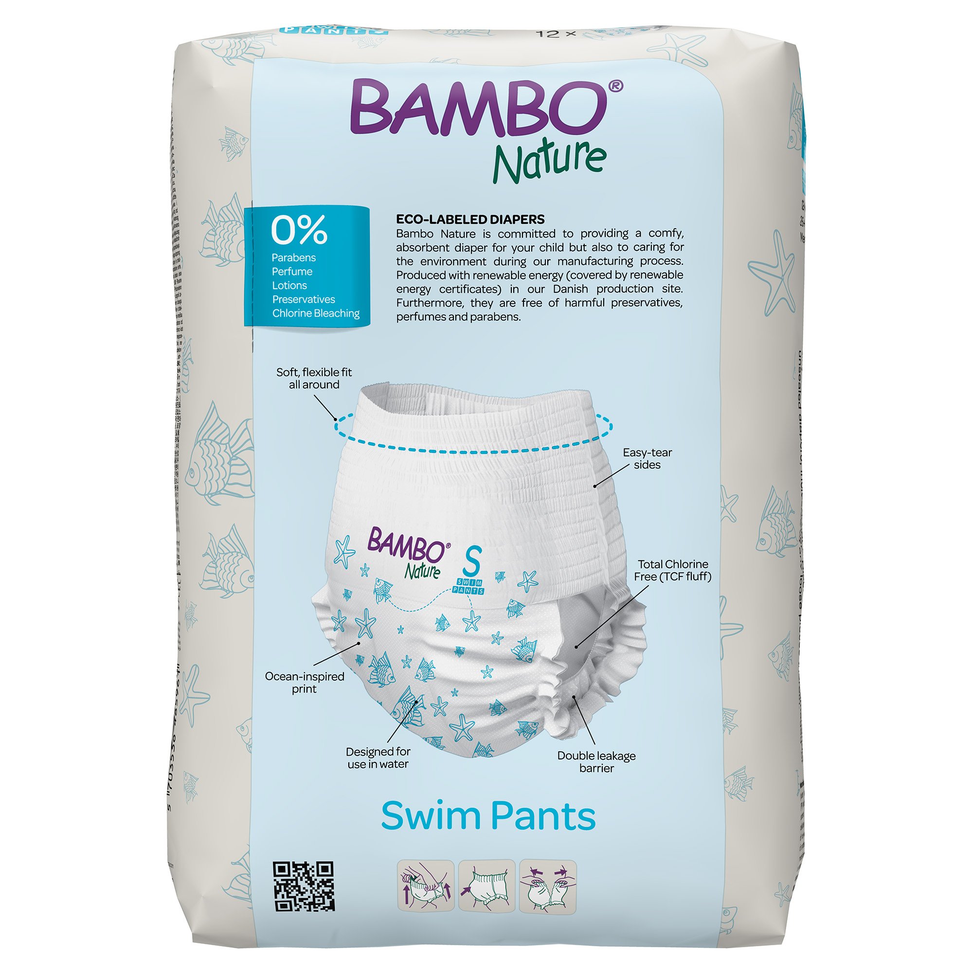 Bambo Nature Swim Pants, Small, for Babies weighing 15 to 26 lbs. - Image 5