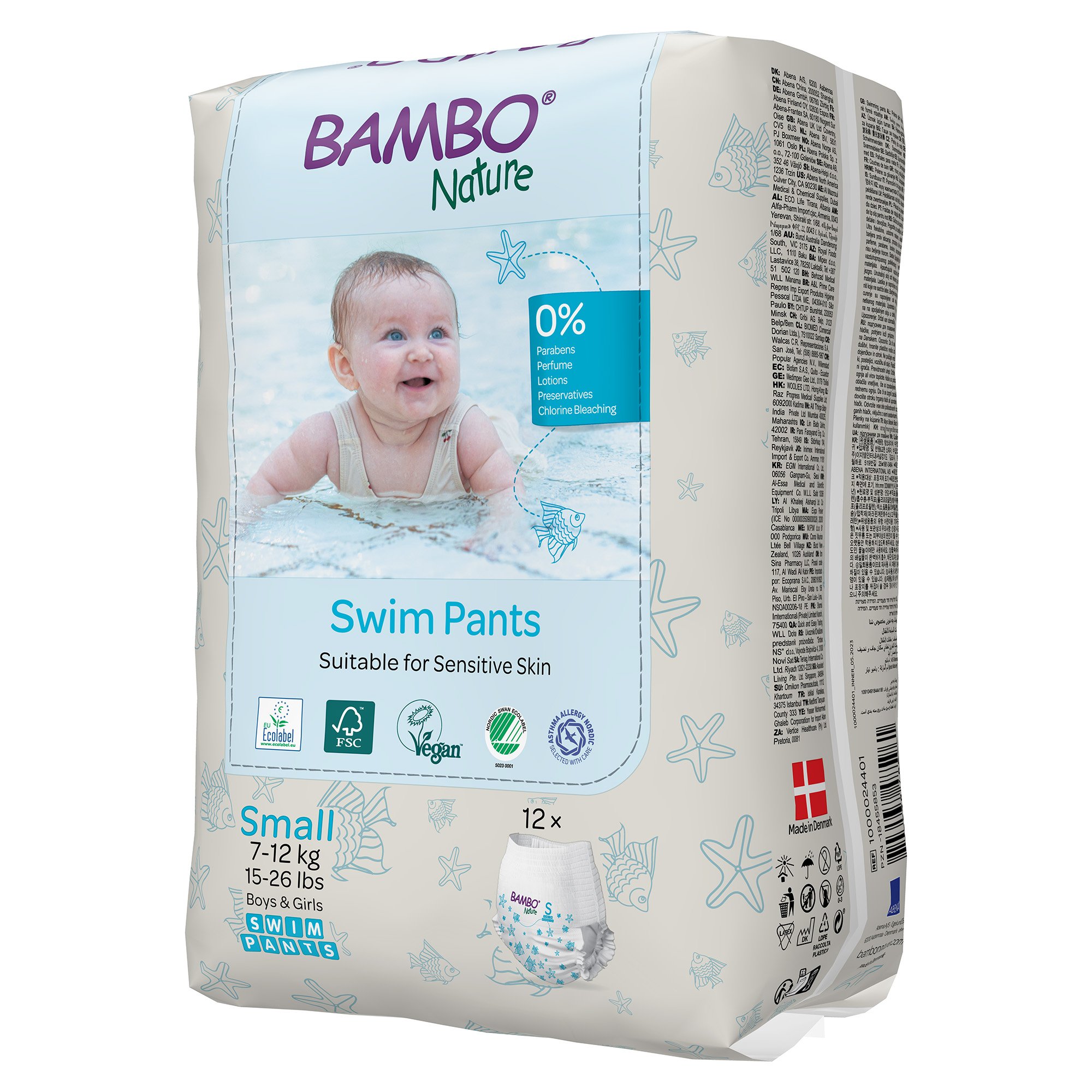 Bambo Nature Swim Pants, Small, for Babies weighing 15 to 26 lbs. - Image 4