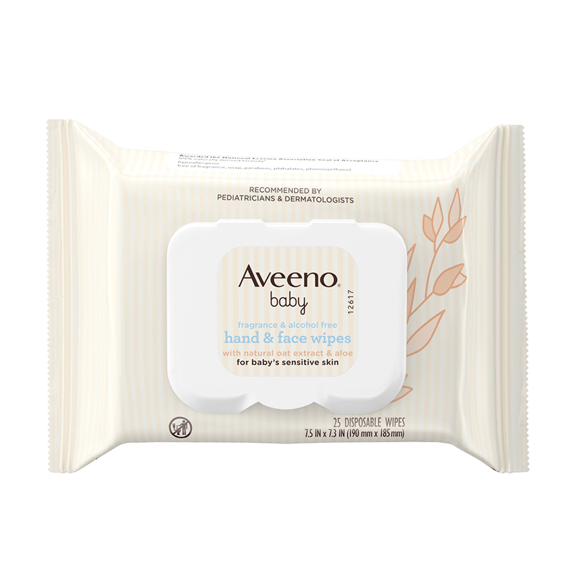 Aveeno® Baby Hand and Face Wipes Fragrance Free