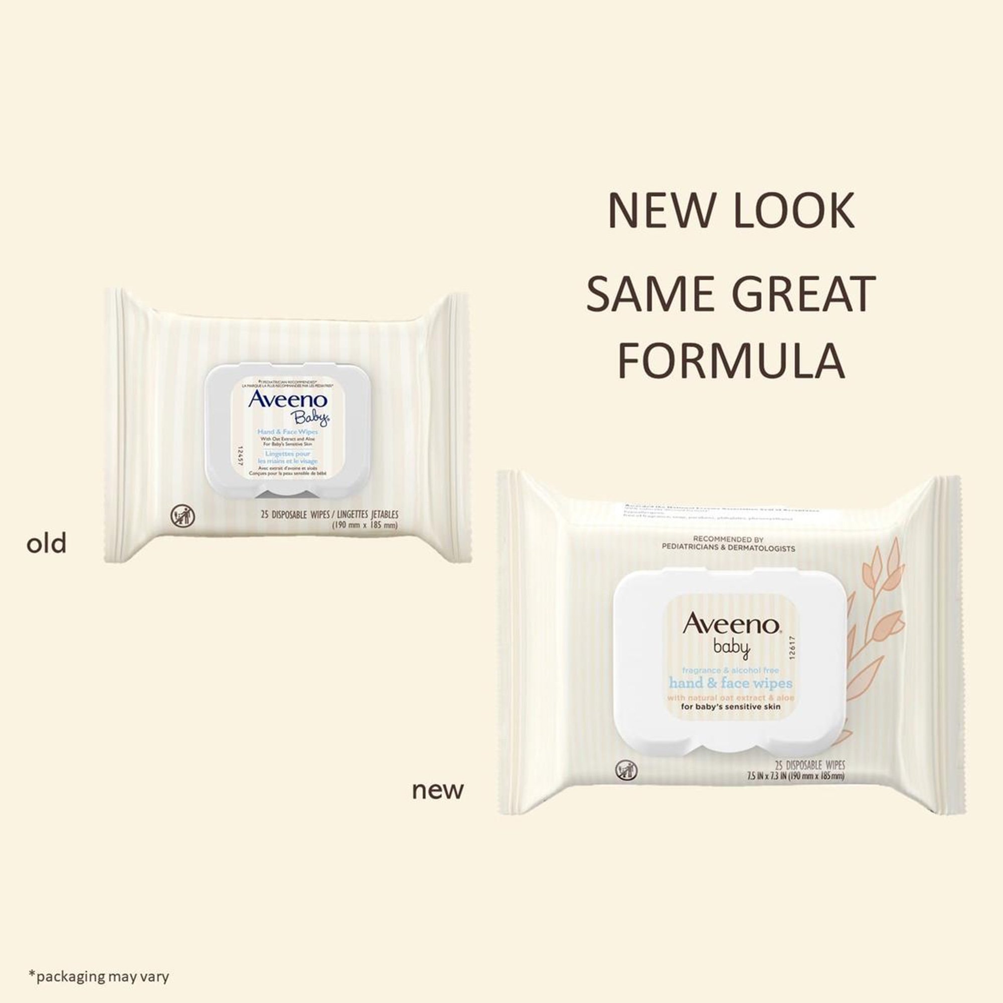 Aveeno® Baby Hand and Face Wipes Fragrance Free - Image 2