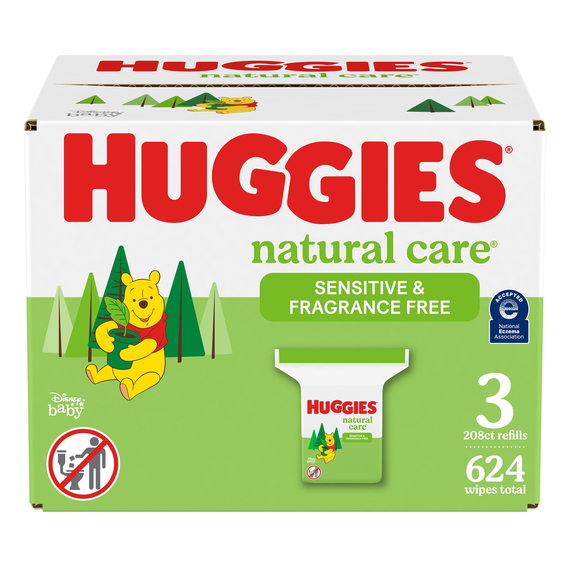 Huggies® Natural Care® Plant-Based Wipes Sensitive Fragrance Free