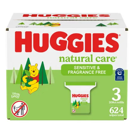 Huggies® Natural Care® Plant-Based Wipes Sensitive Fragrance Free