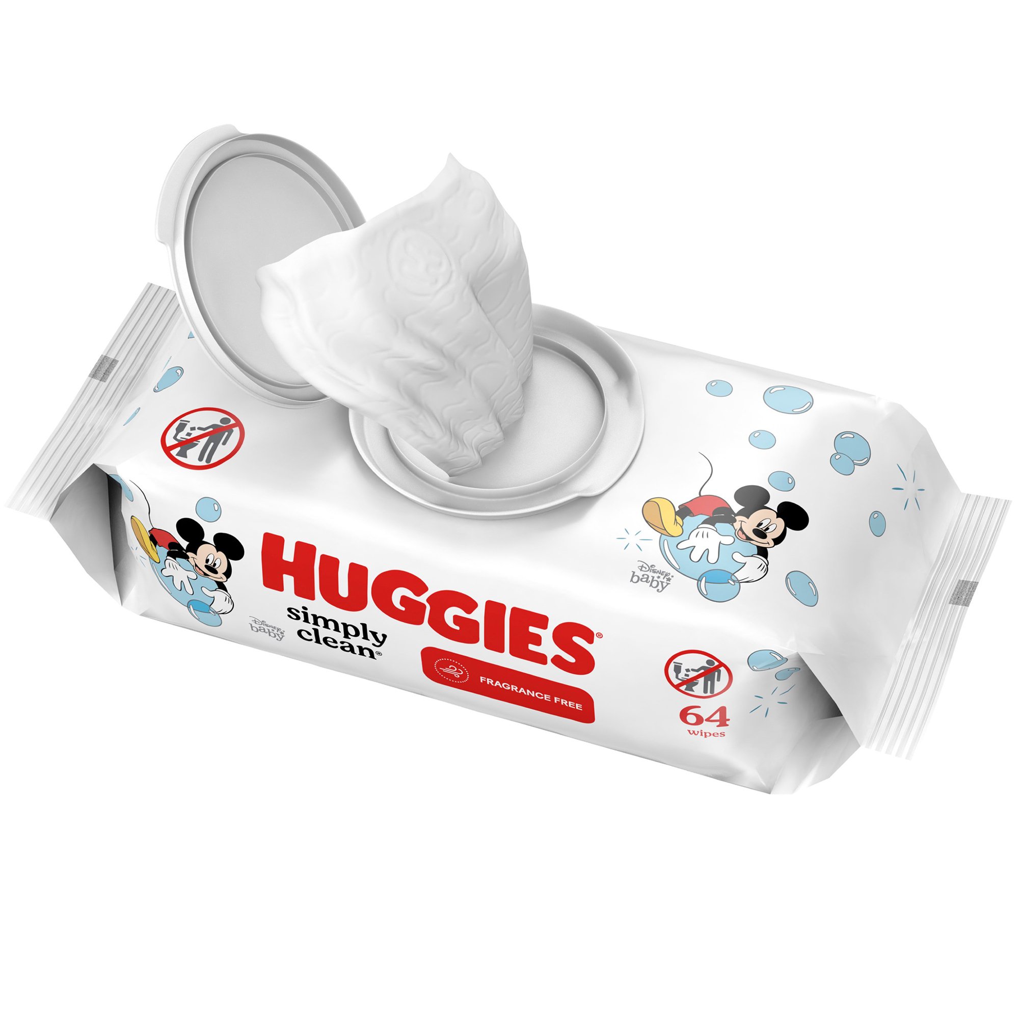 Huggies® Simply Clean Unscented Baby Wipes Soft Pack