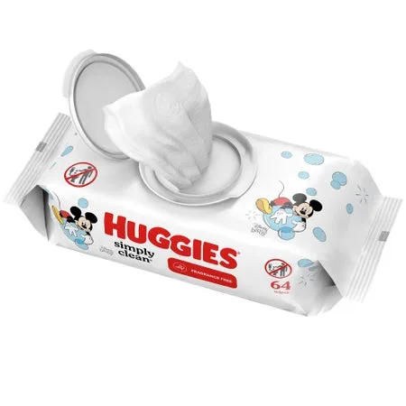Huggies® Simply Clean Unscented Baby Wipes Soft Pack