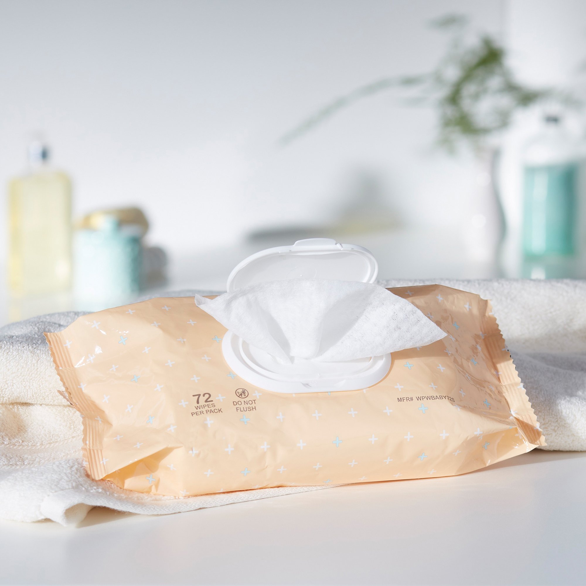 McKesson Powder Soft Scent Baby Wipe, Soft Pack - Image 5