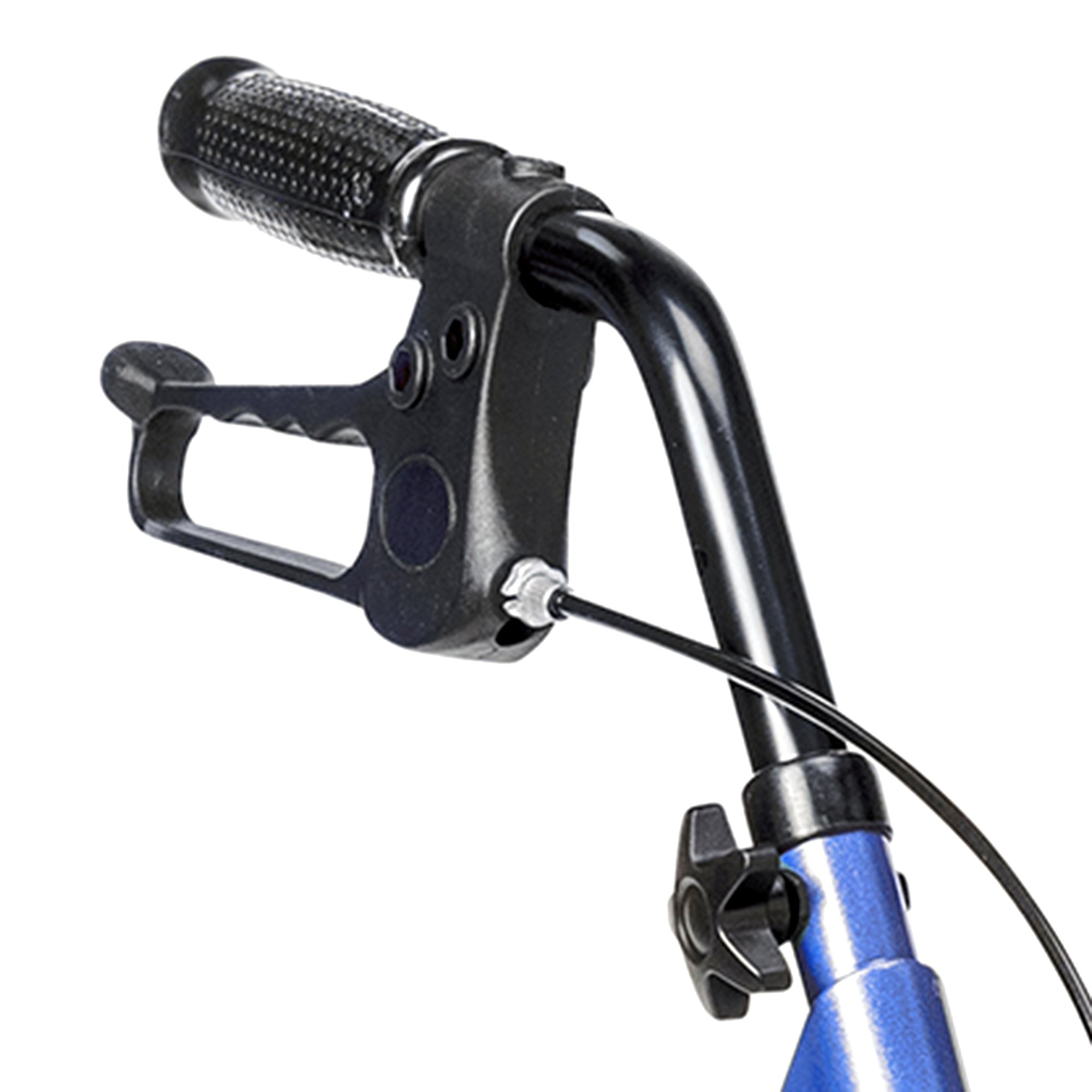 McKesson Bariatric Blue Folding Steel Four-Wheel Rollator - Image 4