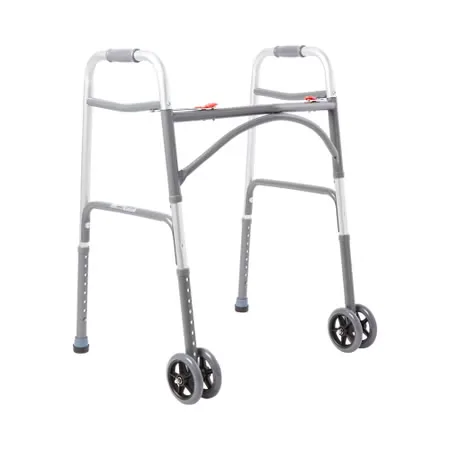 McKesson Steel Bariatric Folding Walker, 32 - 39 Inch Height
