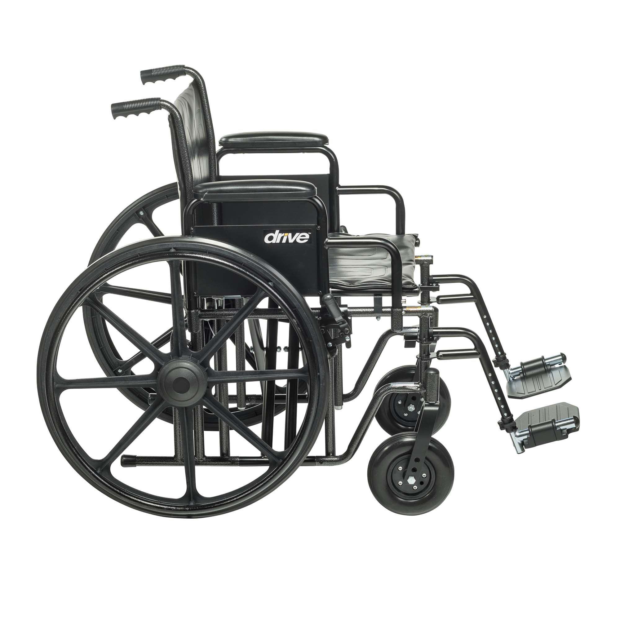drive™ Sentra EC HD Bariatric Wheelchair, 20-Inch Seat Width - Image 3