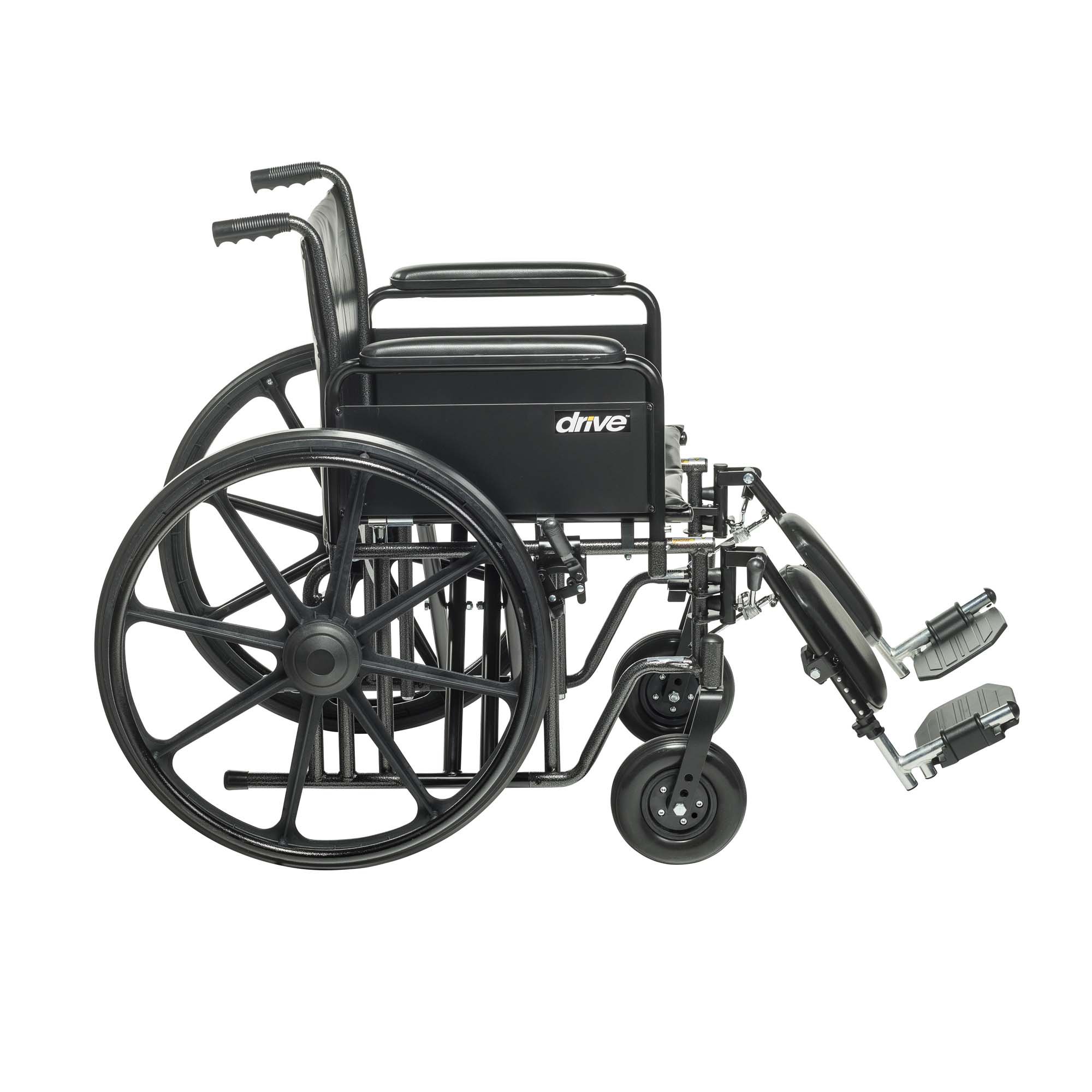 drive™ Sentra EC HD Bariatric Wheelchair, 20-Inch Seat Width - Image 3