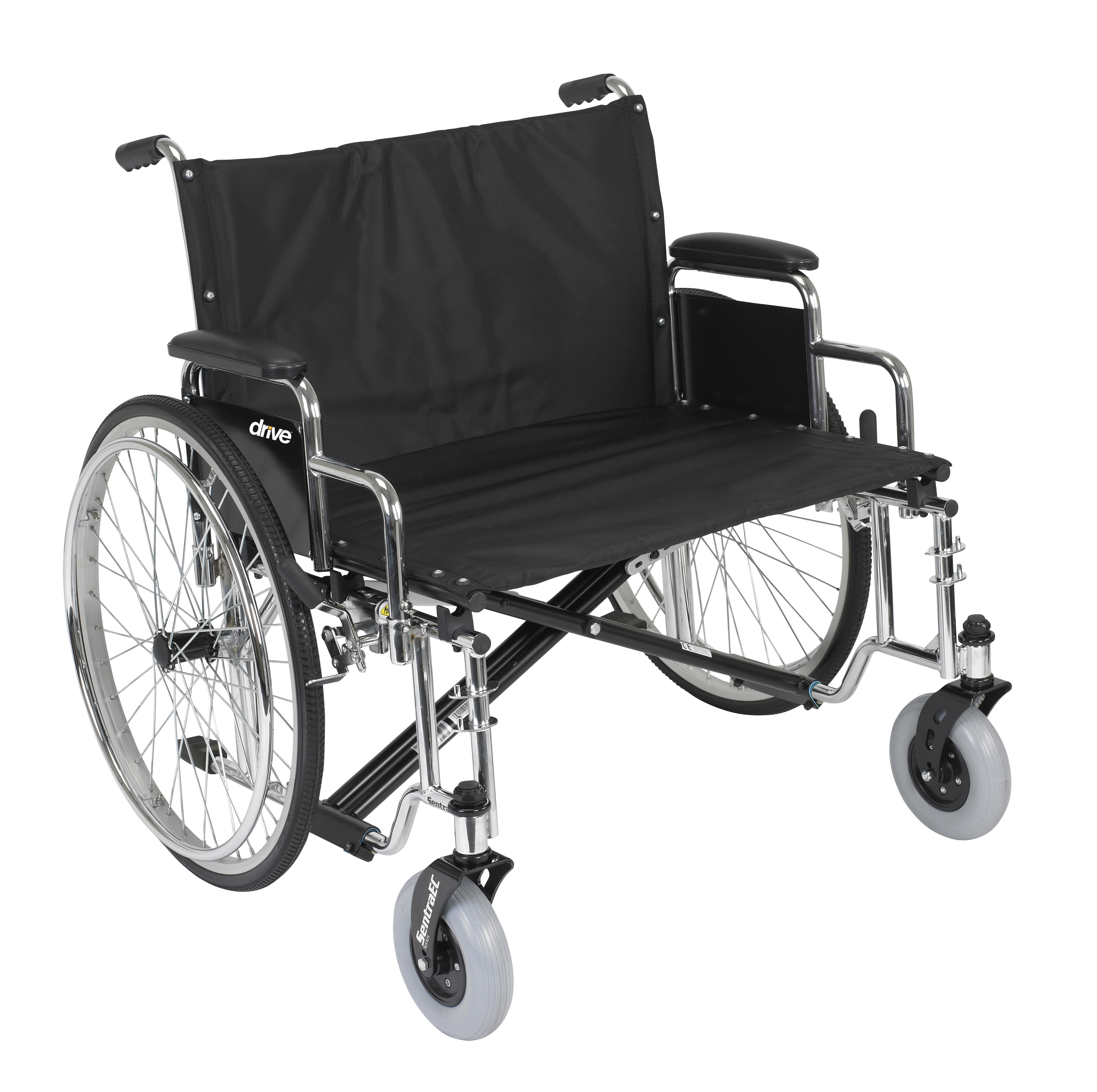 drive™ Sentra HD Extra-Extra Wide Bariatric Wheelchair, 28-inch Seat Width - Image 2