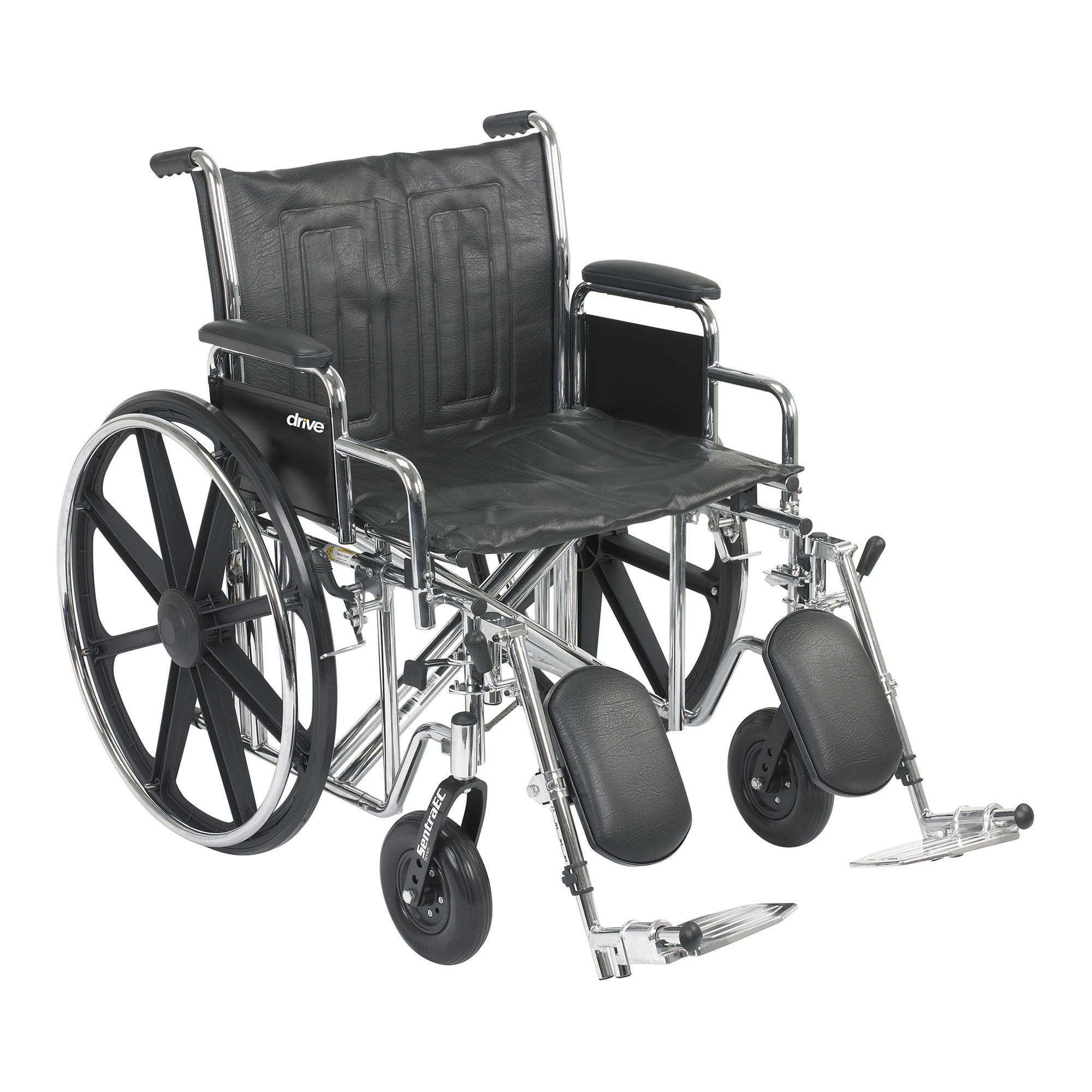 McKesson Bariatric Wheelchair, 22 Inch Seat Width