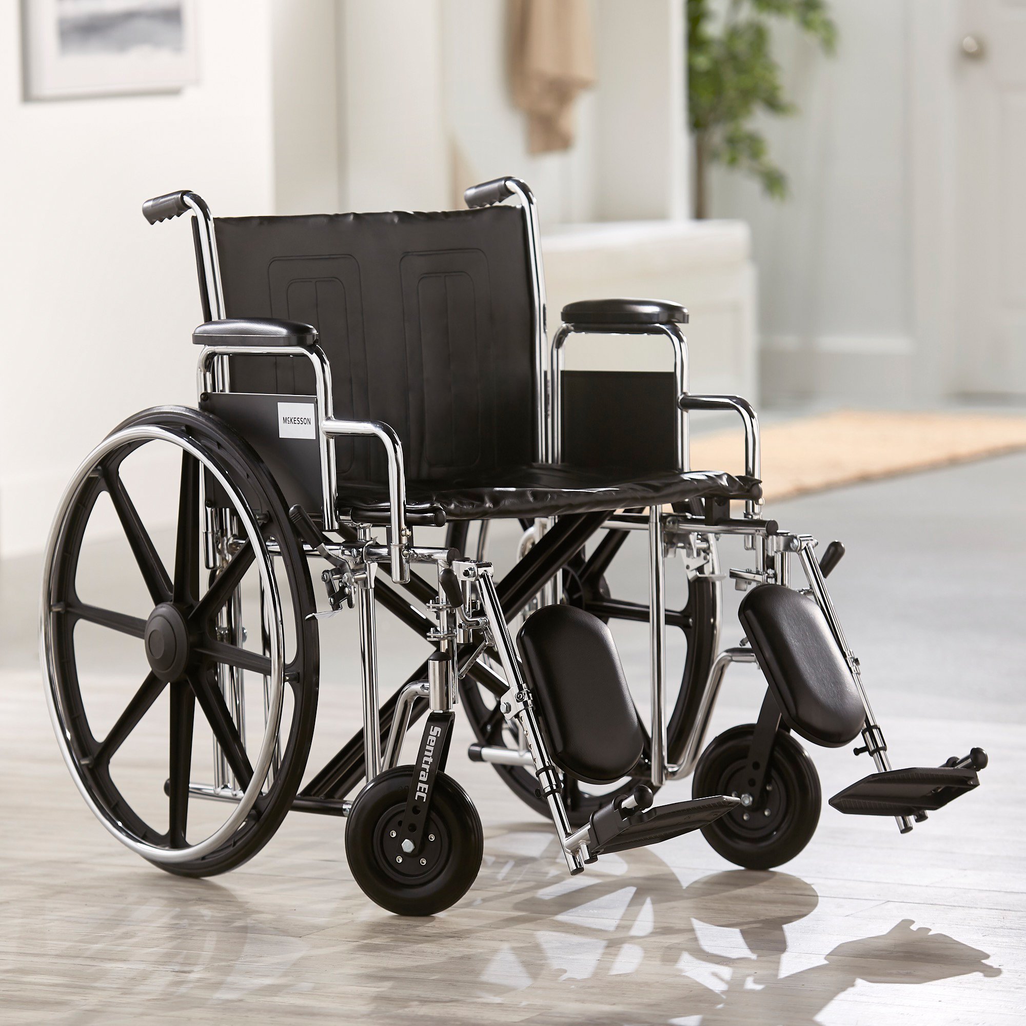 McKesson Bariatric Wheelchair, 24-Inch Seat Width, 450-lb. Capacity - Image 4