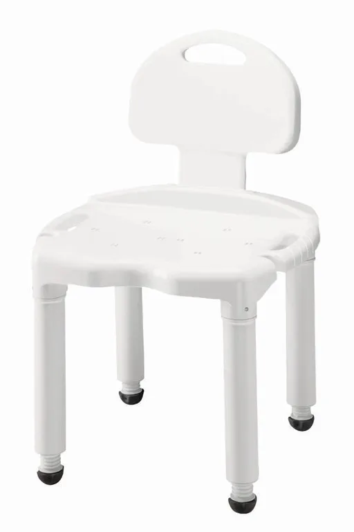 Carex® Shower Bench With Handles and Backrest