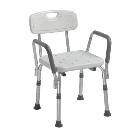 drive™ Shower Chair with Back and Removable Padded Arms
