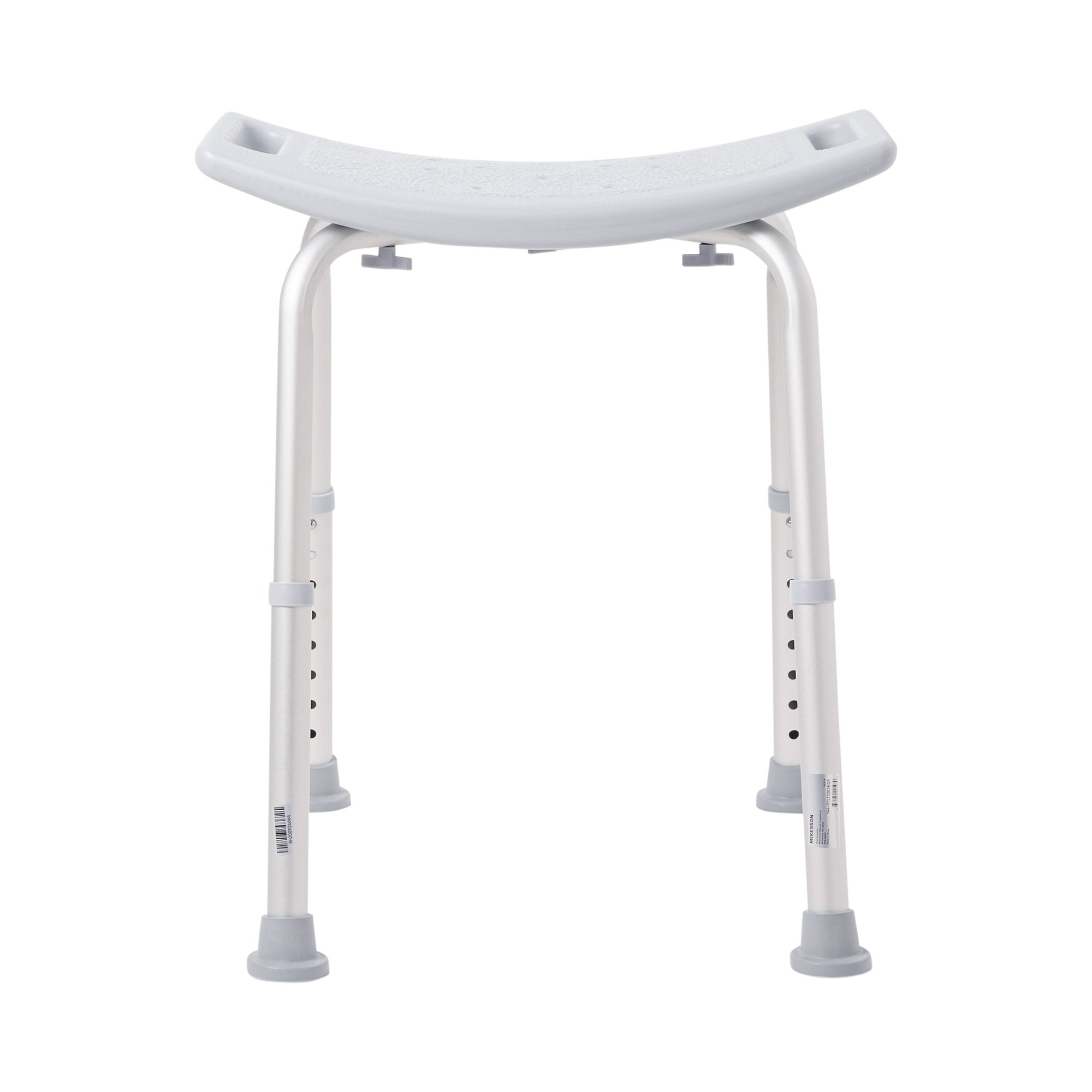 McKesson Aluminum Bath Bench Without Backrest, 15.5 - 19.5 Inch, Gray