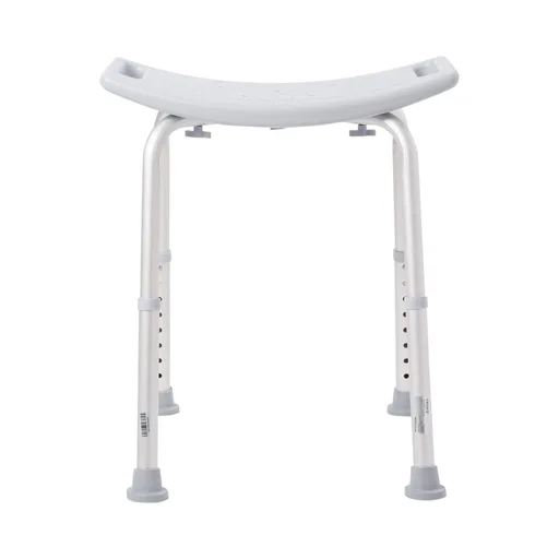 McKesson Aluminum Bath Bench Without Backrest, 15.5 - 19.5 Inch, Gray