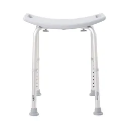 McKesson Aluminum Bath Bench Without Backrest, 15.5 - 19.5 Inch, Gray