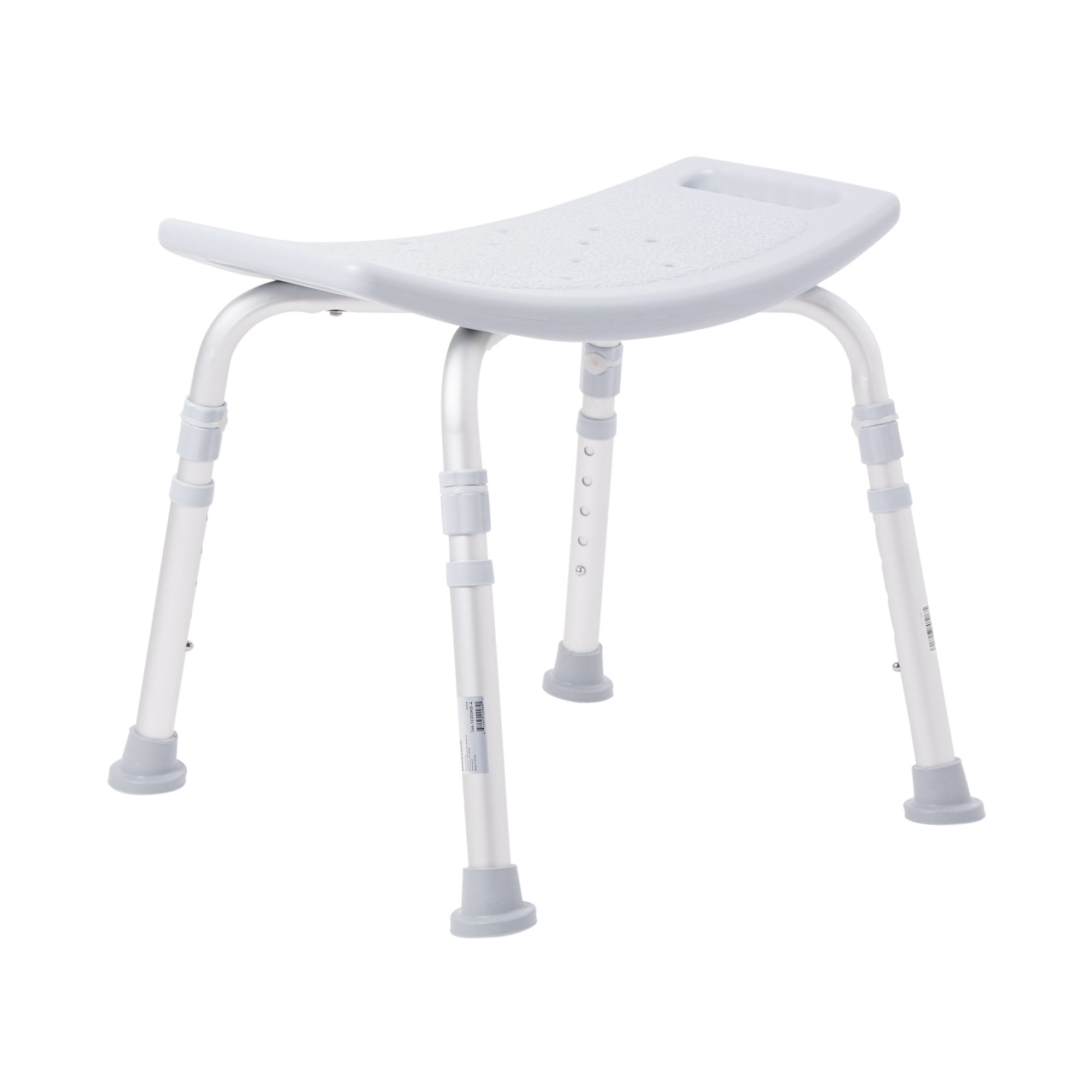 McKesson Aluminum Bath Bench Without Backrest, 15.5 - 19.5 Inch, Gray - Image 2