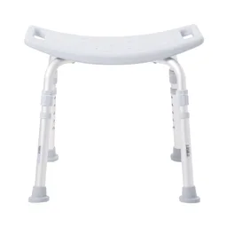 McKesson Aluminum Bath Bench Without Backrest, 15.5 - 19.5 Inch, Gray